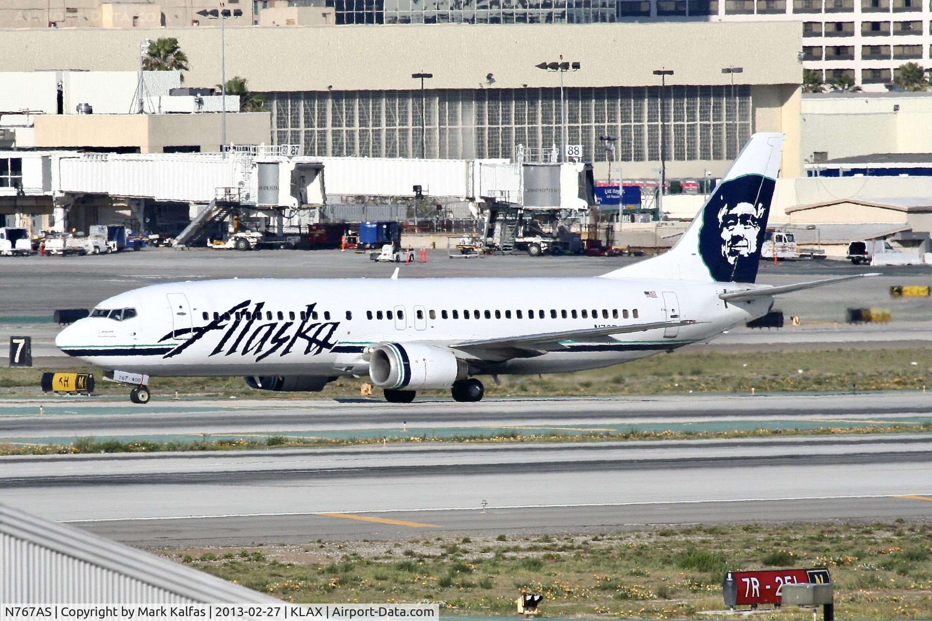 N767AS, 1992 Boeing 737-490 C/N 27081, Alaska B734, N767AS at LAX
