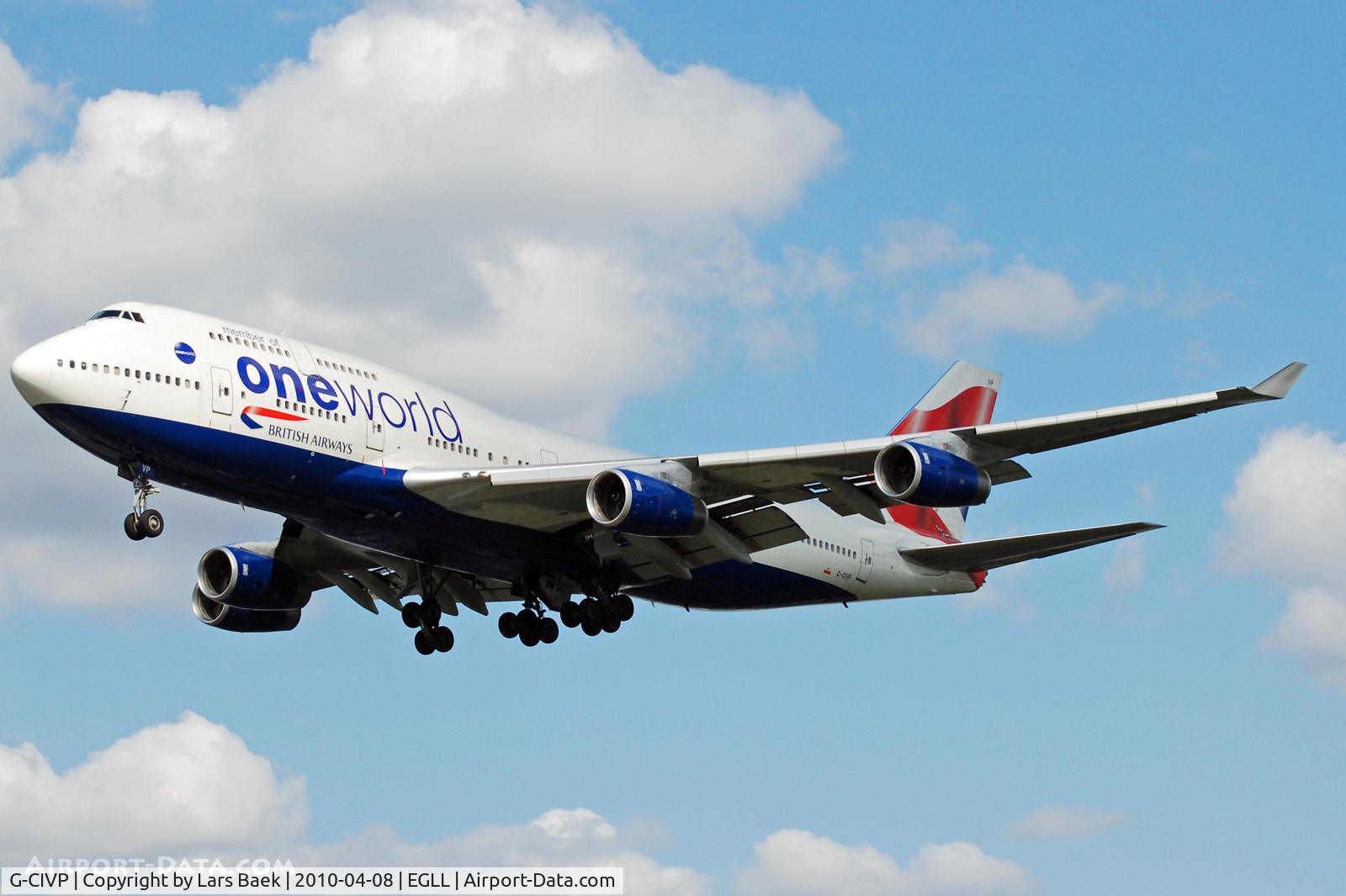 G-CIVP, 1998 Boeing 747-436 C/N 28850, RWY27L Myrtle Ave