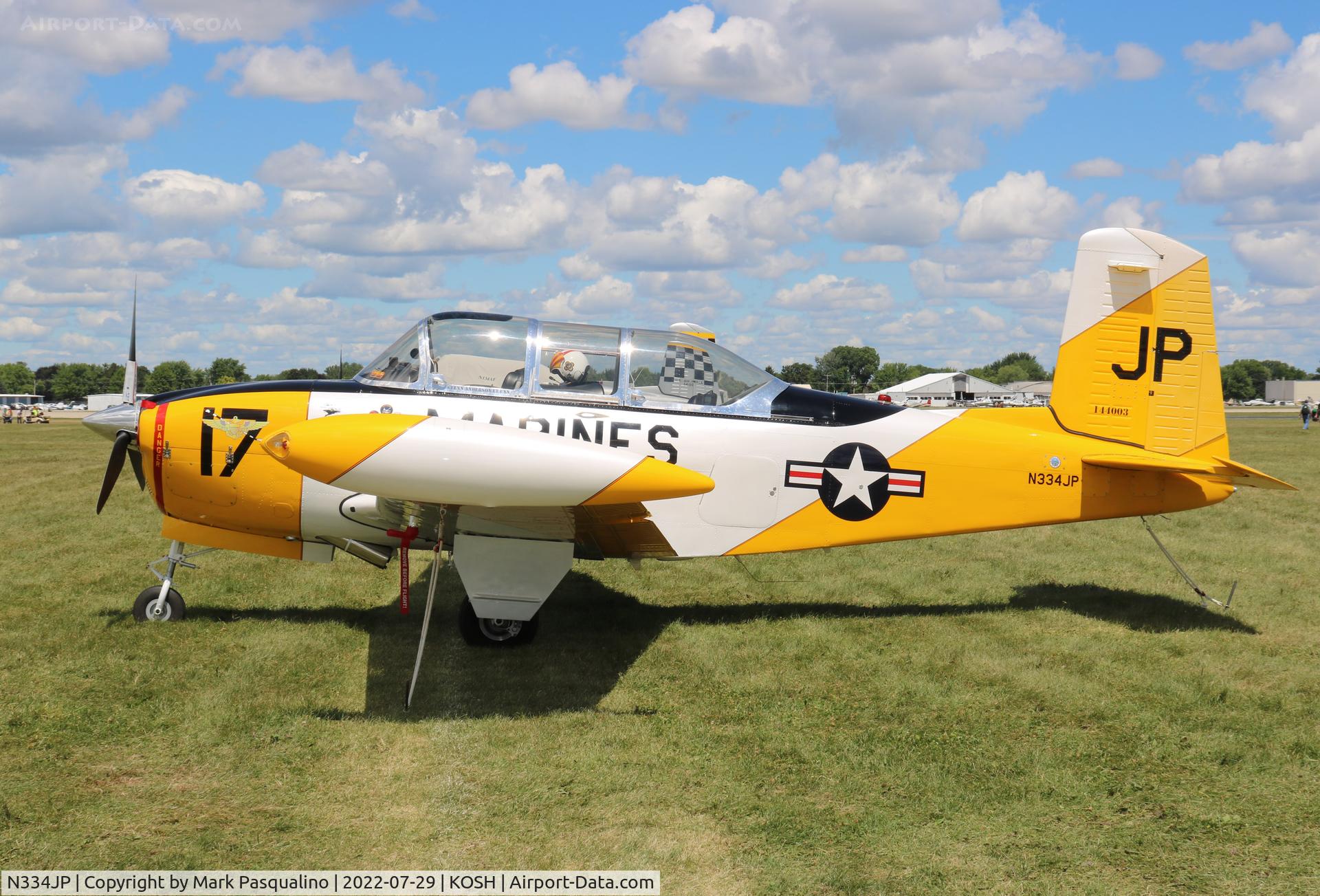 N334JP, 1957 Beech T-34B C/N 144003, Beech T-34B