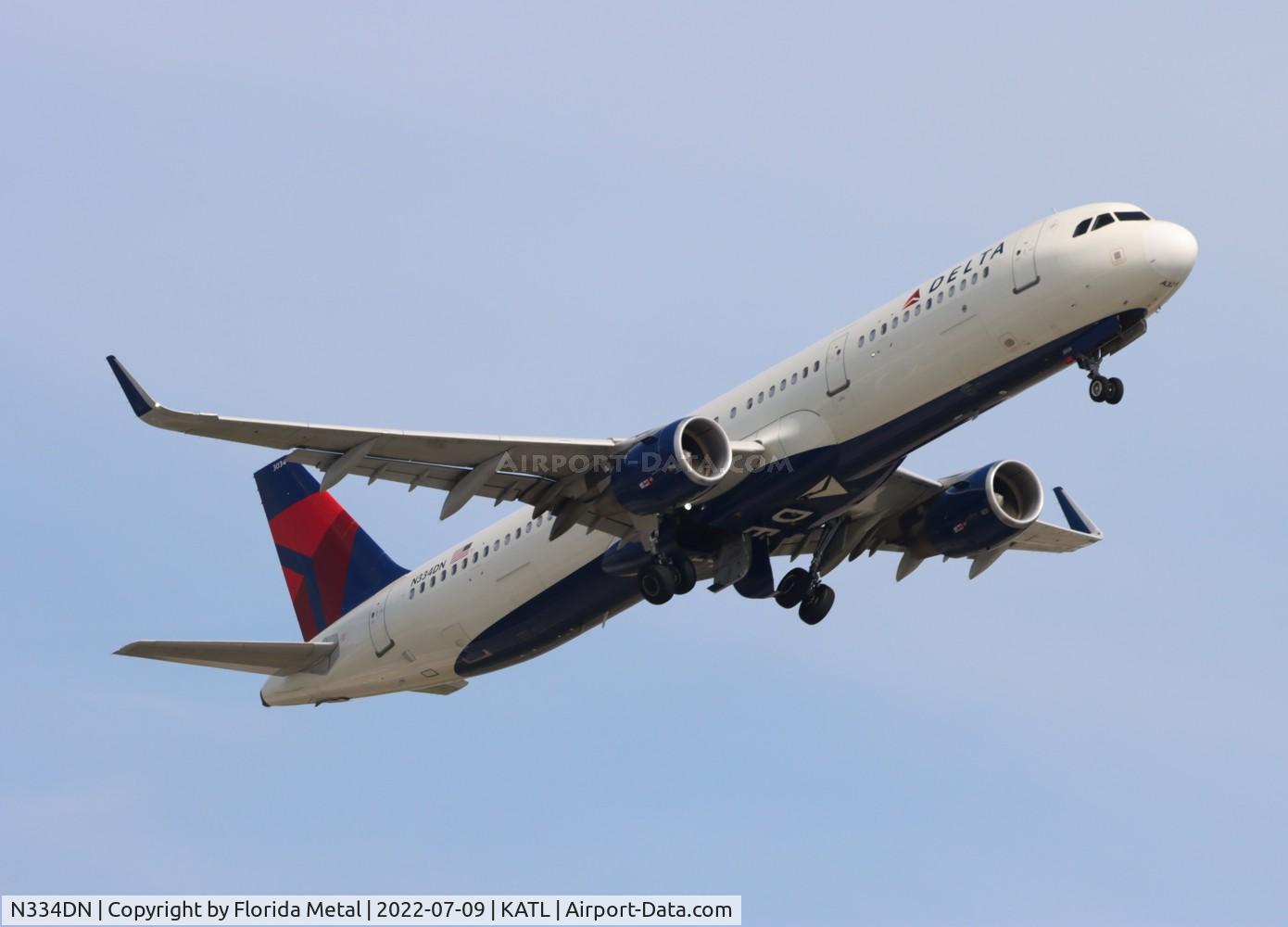 N334DN, 2017 Airbus A321-211 C/N 8040, ATL 2022
