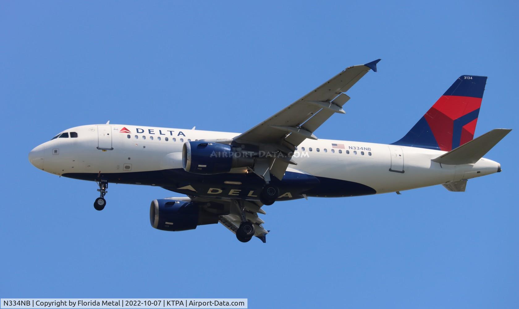 N334NB, 2002 Airbus A319-114 C/N 1659, TPA 2022