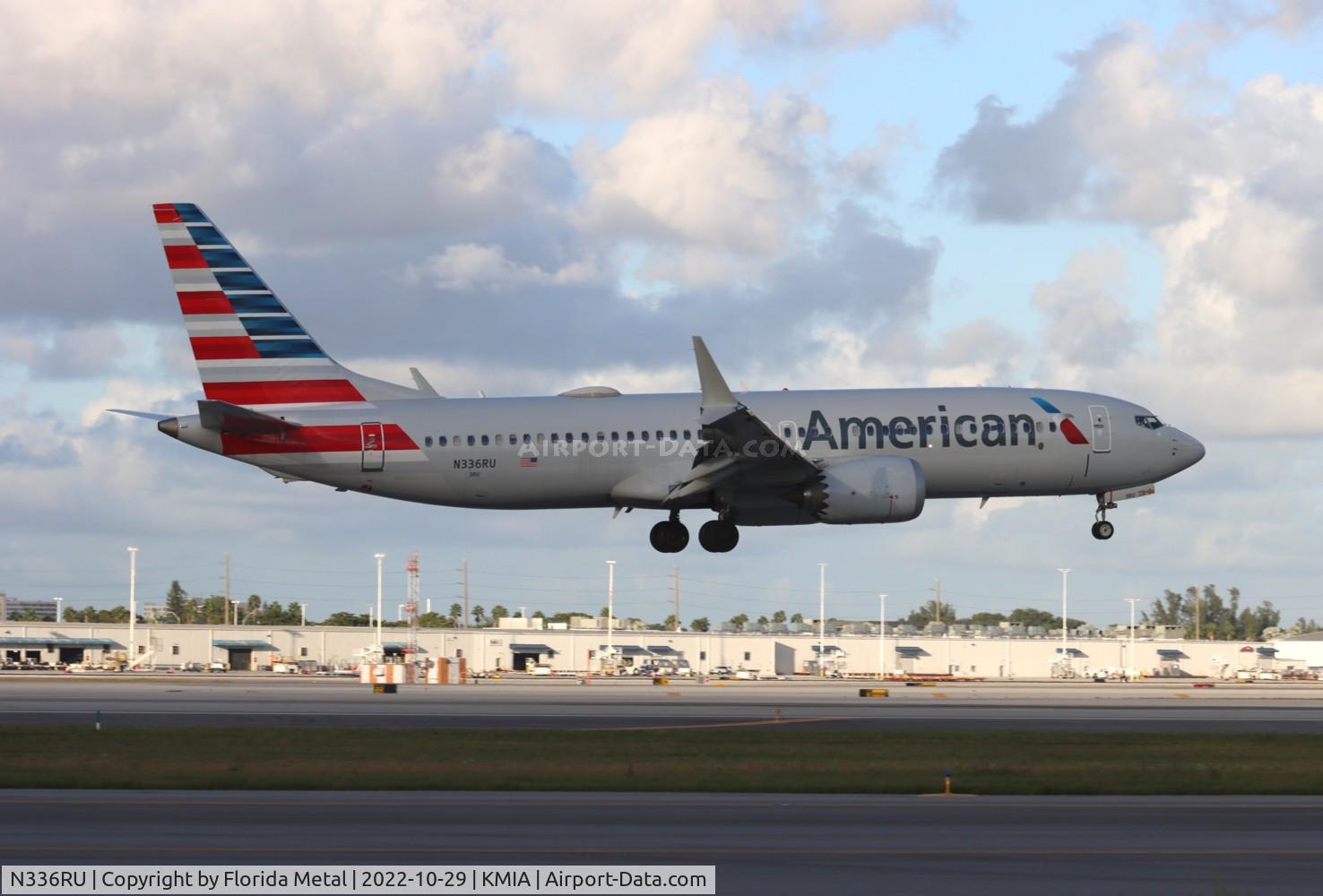 N336RU, 2018 Boeing 737-8 MAX C/N 44460, MIA 2022