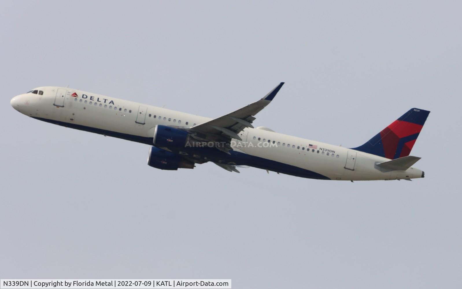 N339DN, 2018 Airbus A321-211 C/N 8128, ATL 2022