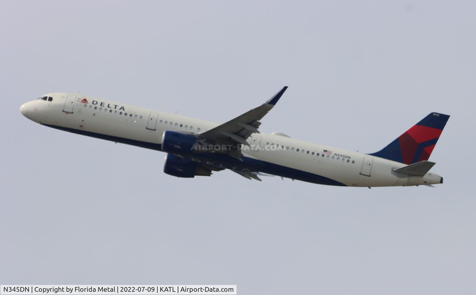 N345DN, 2018 Airbus A321-211 C/N 8191, ATL 2022