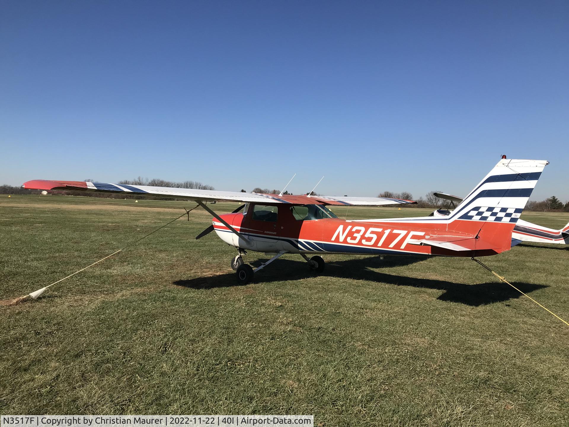 N3517F, 1973 Cessna A150L Aerobat C/N A1500410, Cessna 150 Aerobat at 40I