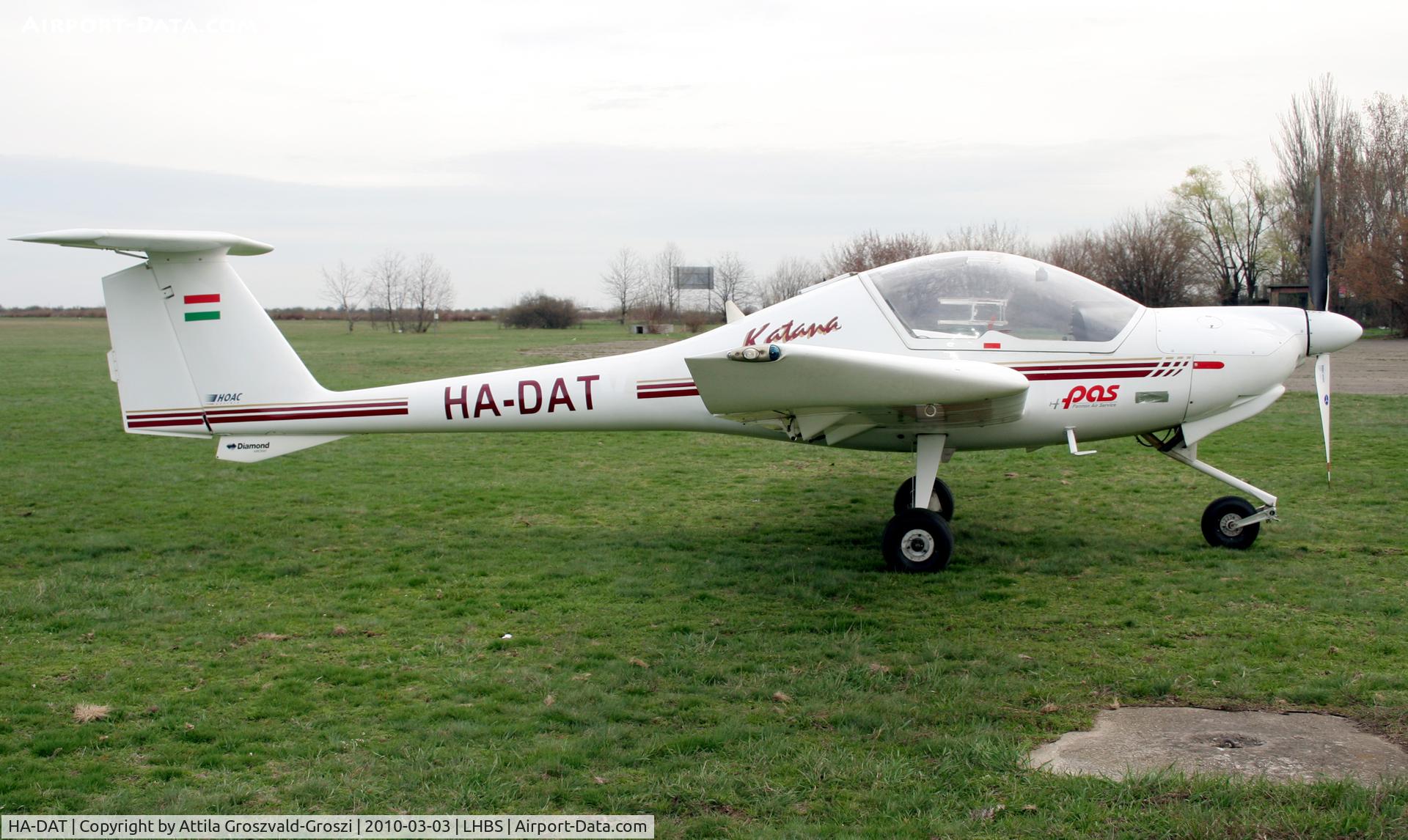 HA-DAT, 1995 HOAC DV-20 Katana C/N 20132, LHBS - Budaörs Airport, Budaörs, Hungary