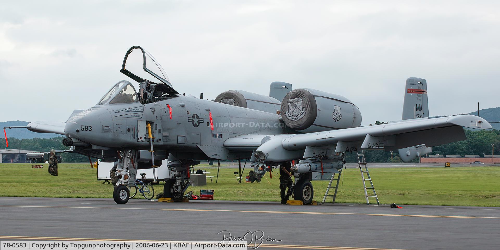 78-0583, Fairchild Republic A-10A Thunderbolt II C/N A10-0203, A-10 prep