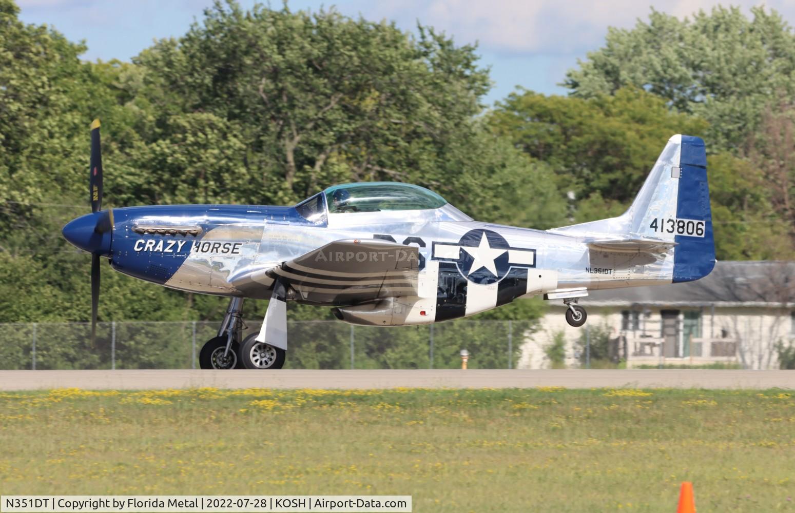 N351DT, 1944 North American P-51D Mustang C/N 122-41042, OSH 2022