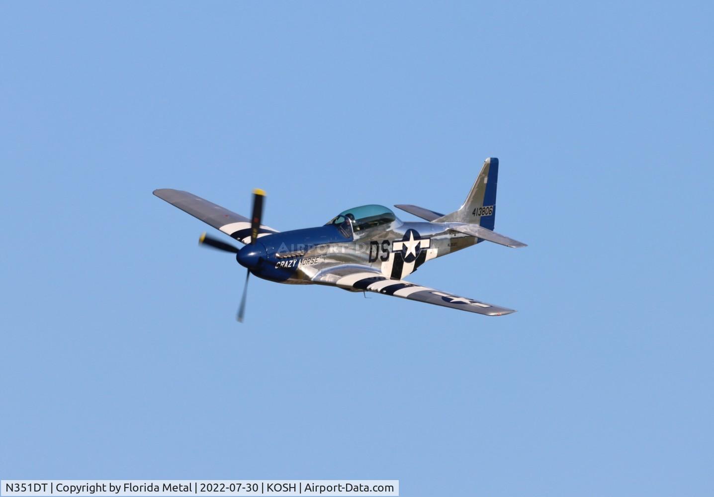 N351DT, 1944 North American P-51D Mustang C/N 122-41042, OSH 2022