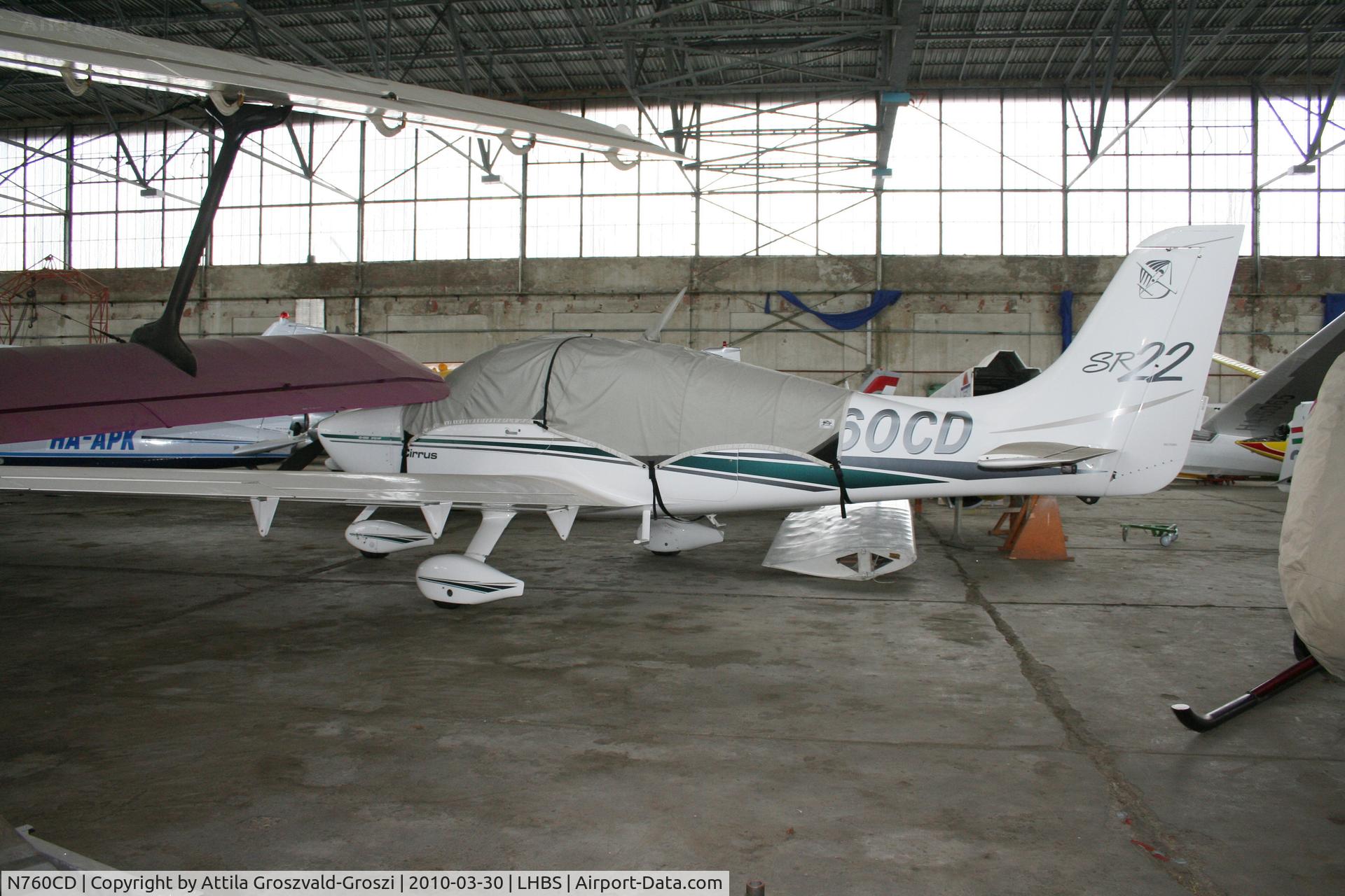 N760CD, 2001 Cirrus SR22 C/N 0084, LHBS - Budaörs Airport, Budaörs, Hungary
