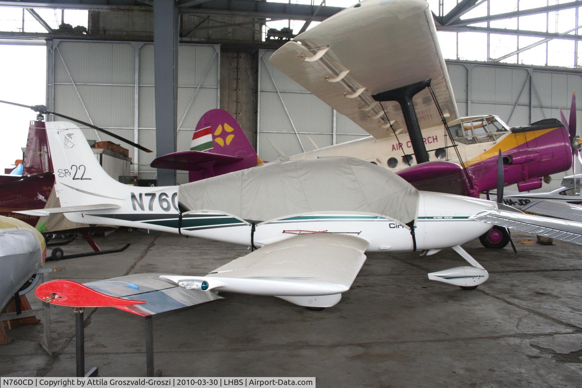 N760CD, 2001 Cirrus SR22 C/N 0084, LHBS - Budaörs Airport, Budaörs, Hungary