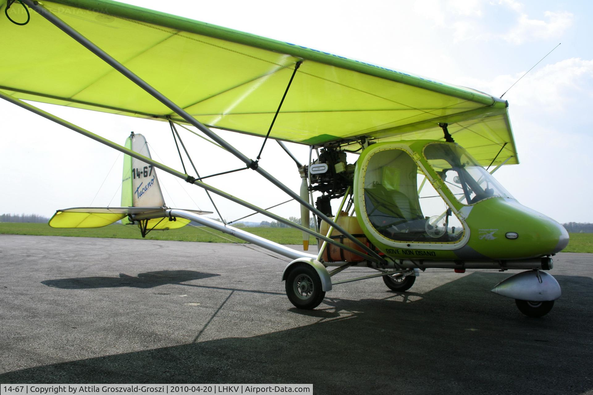 14-67, Ferrari ULM Tucano C/N 281, LHKV - Kaposújlak Airport, Hungary