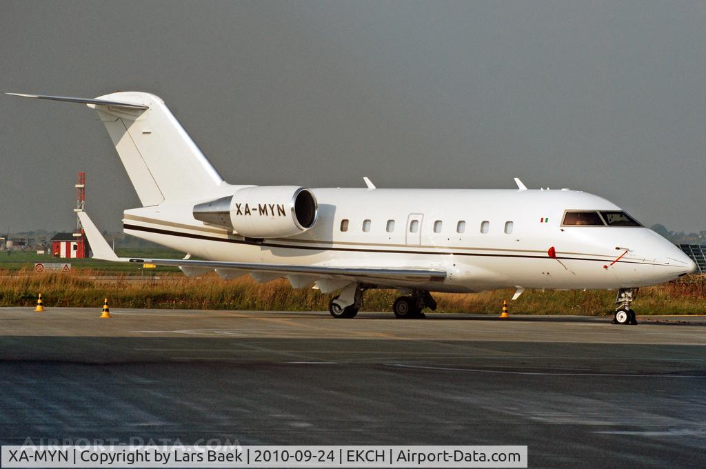 XA-MYN, 1992 Canadair Challenger 601-3A (CL-600-2B16) C/N 5142, Parked