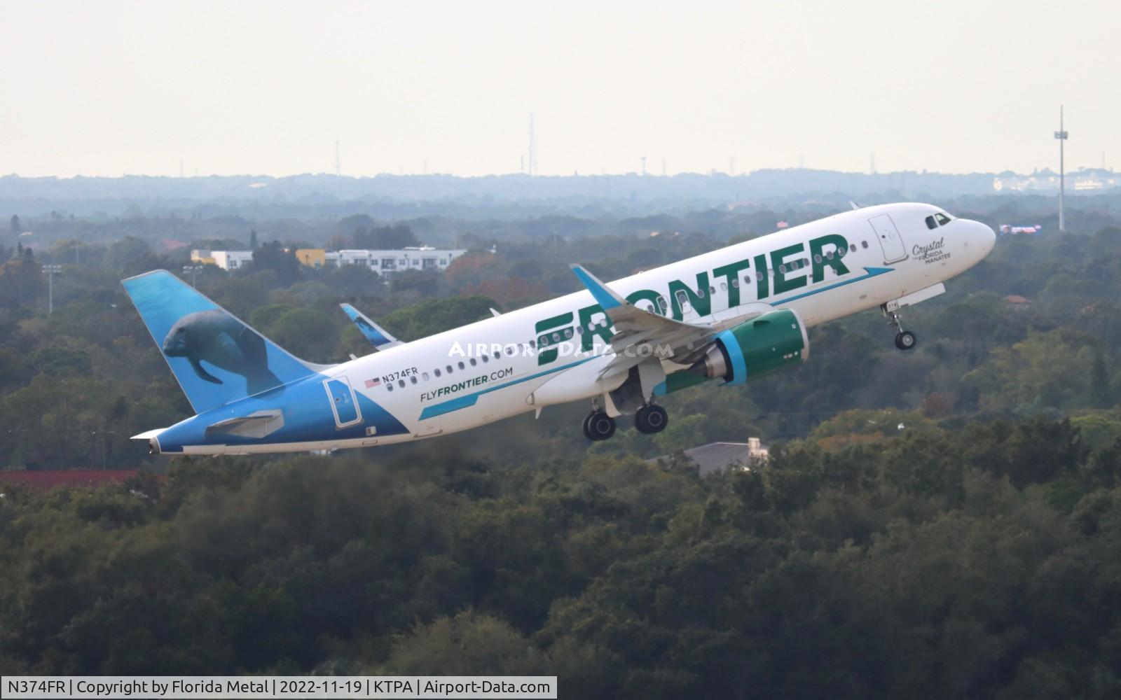 N374FR, 2021 Airbus A320-251NEO C/N 10452, TPA 2022
