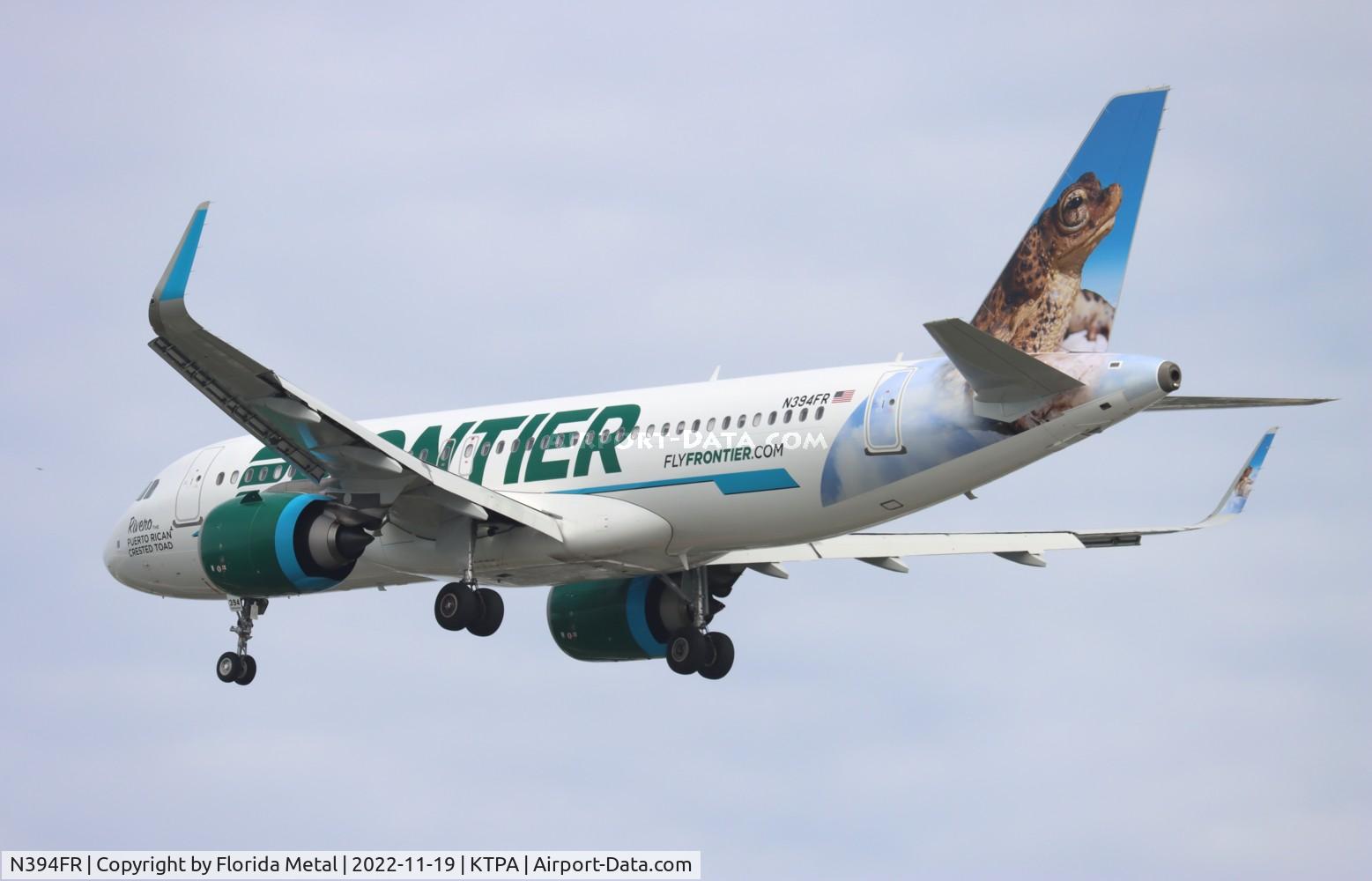 N394FR, 2022 Airbus A320-251N C/N 10981, Rivero the toad