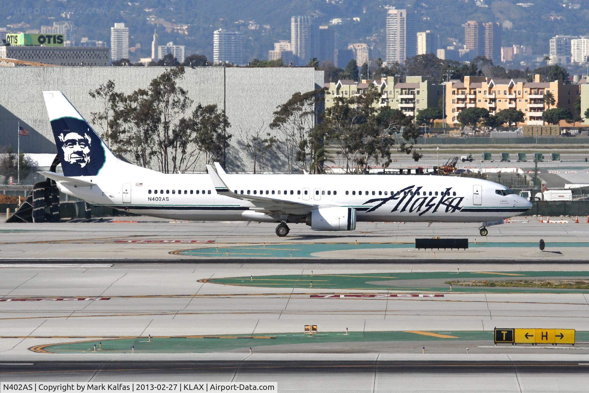 N402AS, 2012 Boeing 737-990/ER C/N 41189, Alaska B739, N402AS at LAX