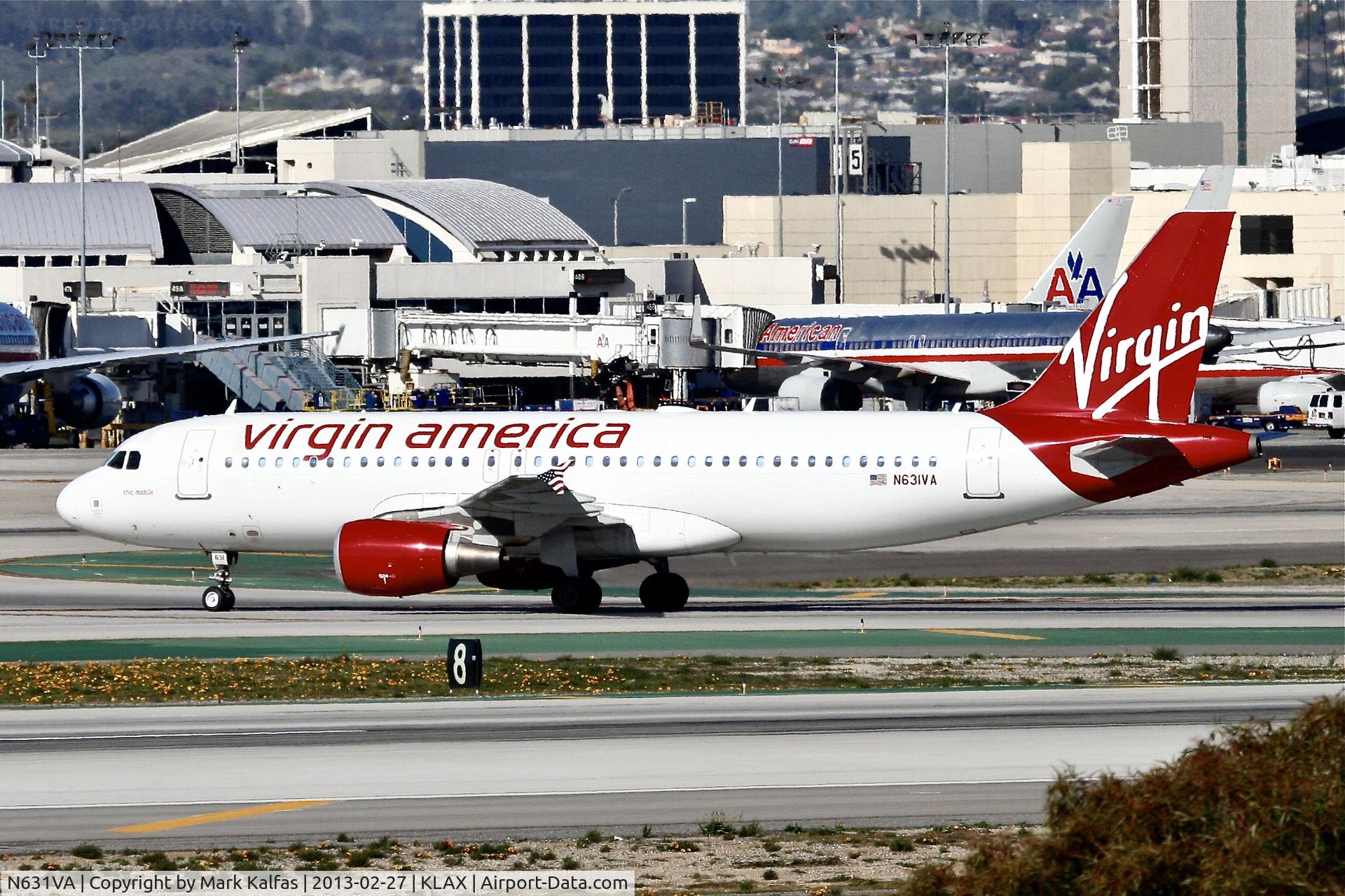 N631VA, 2007 Airbus A320-214 C/N 3135, Virgin America A321, N631VA at LAX