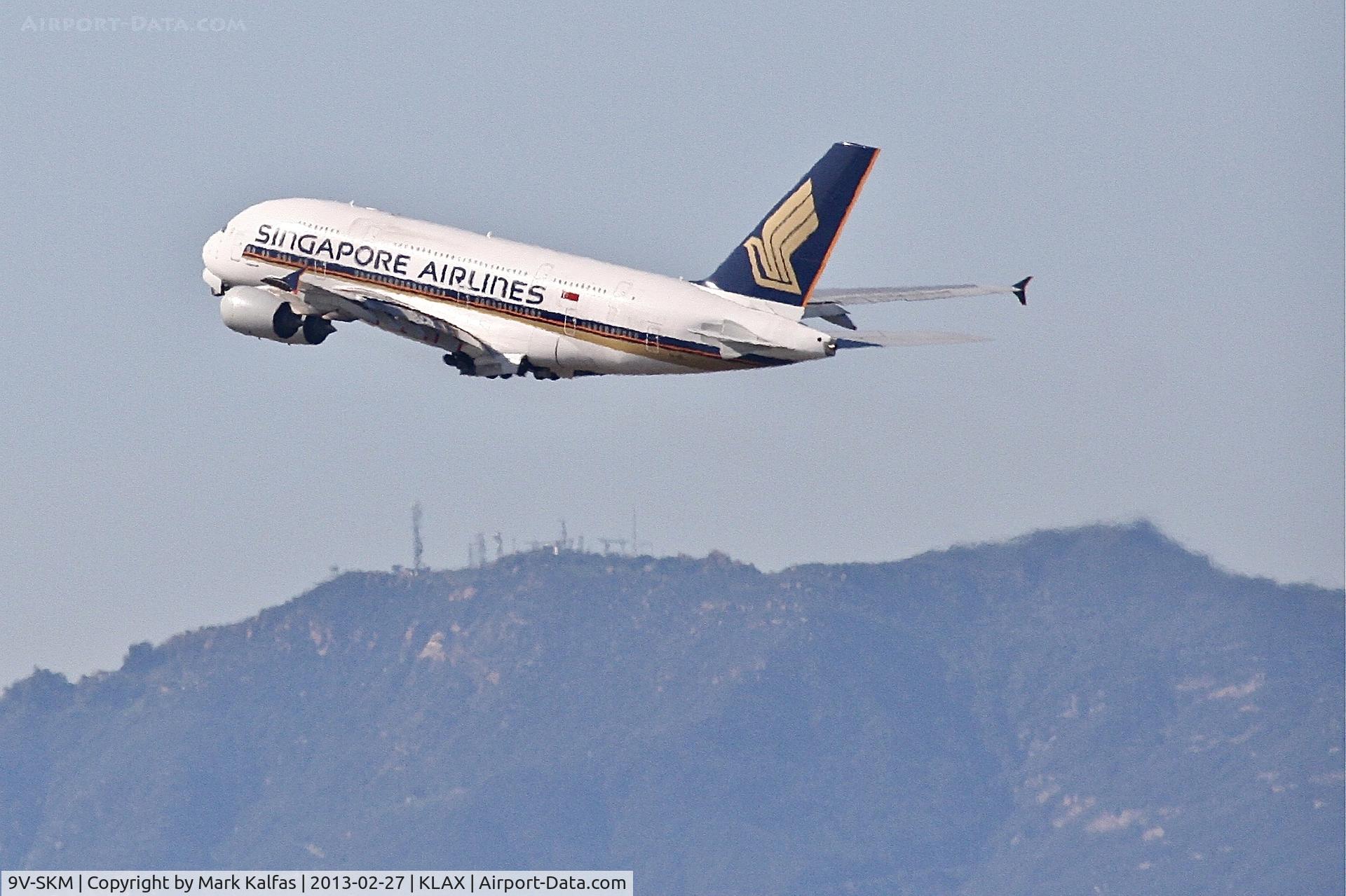 9V-SKM, 2010 Airbus A380-841 C/N 065, Singapore A388, 9V-SKM Departing 24L LAX