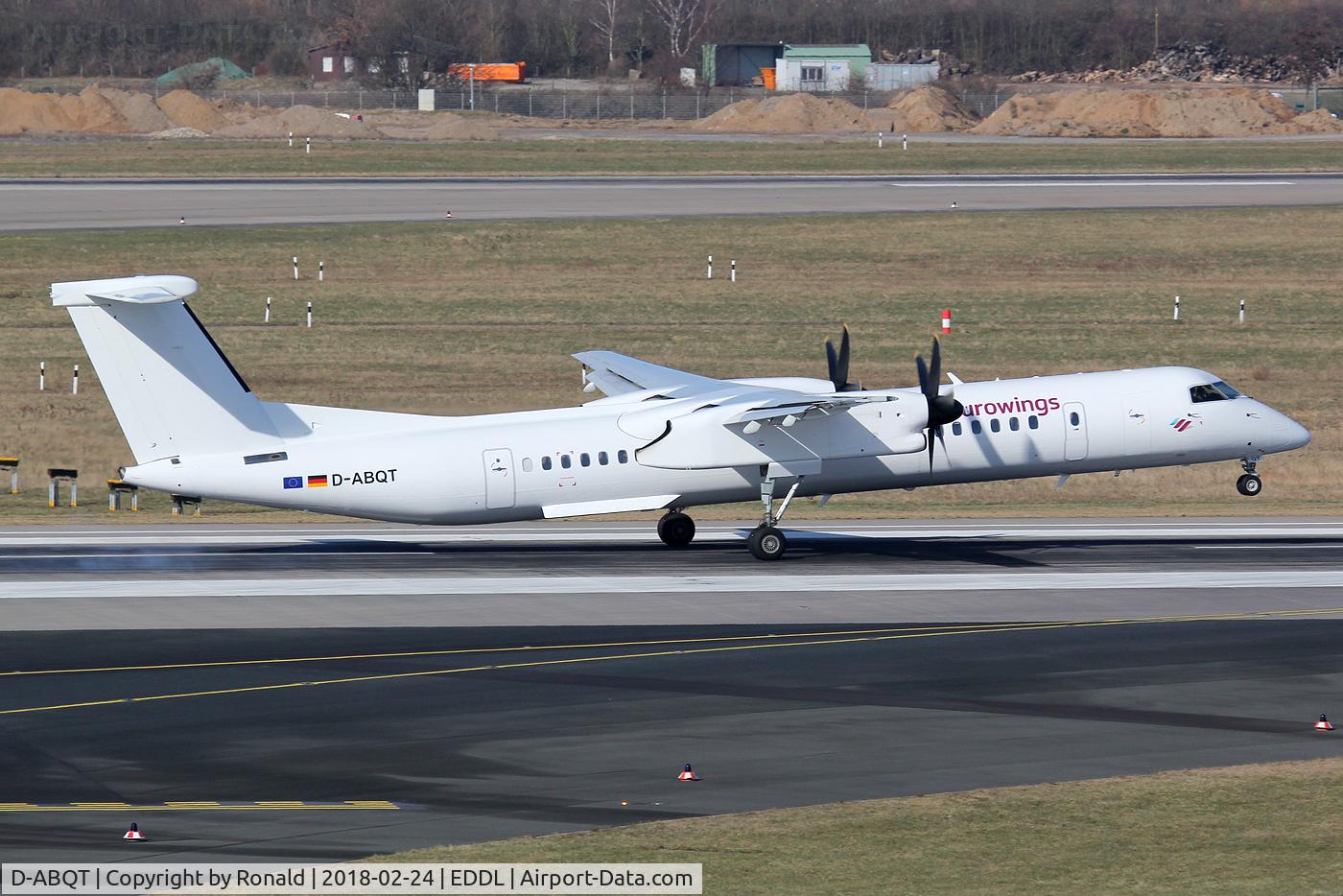 D-ABQT, 2016 De Havilland Canada DHC-8-402Q Dash 8 Dash 8 C/N 4541, at dus