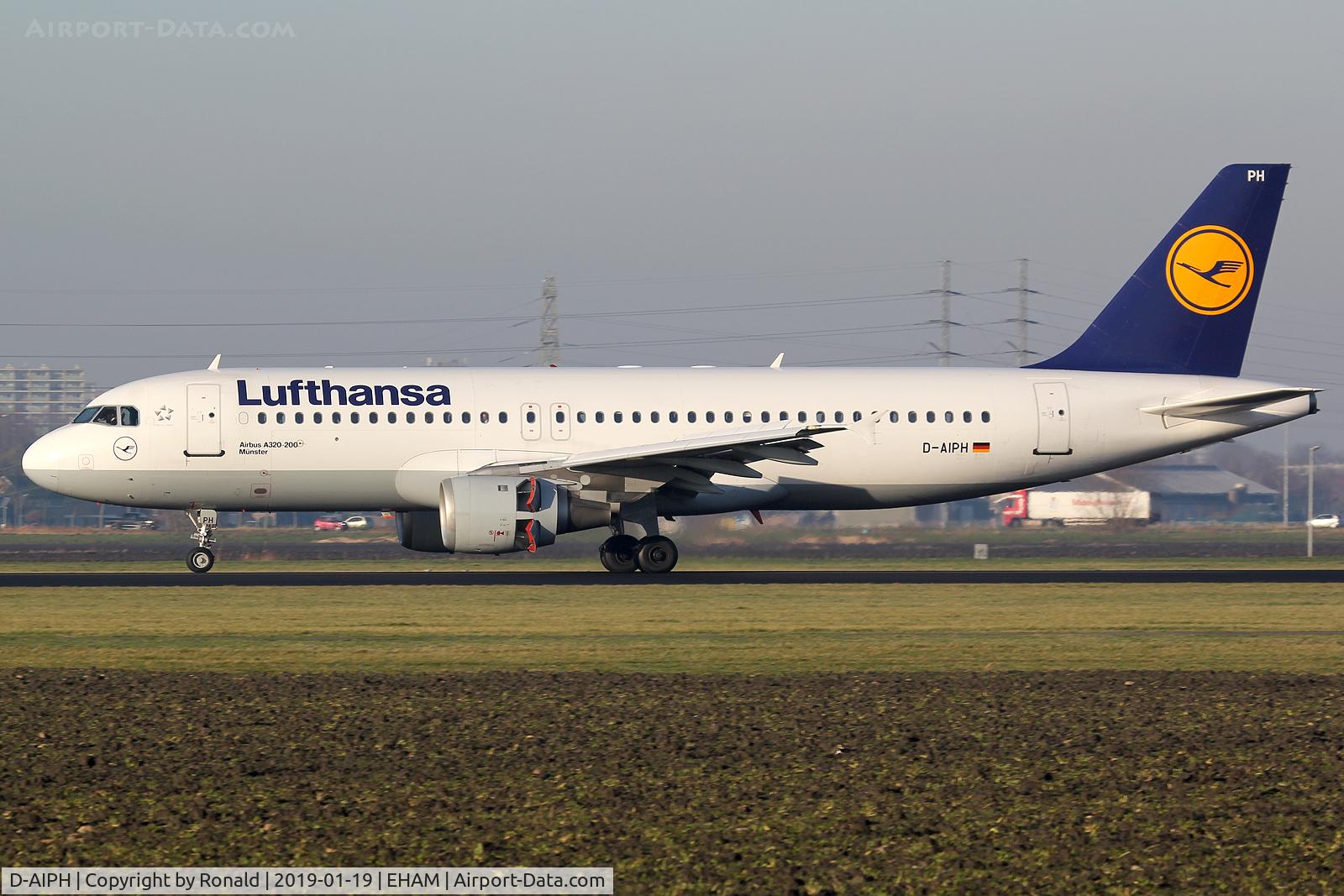 D-AIPH, 1989 Airbus A320-211 C/N 0086, at spl
