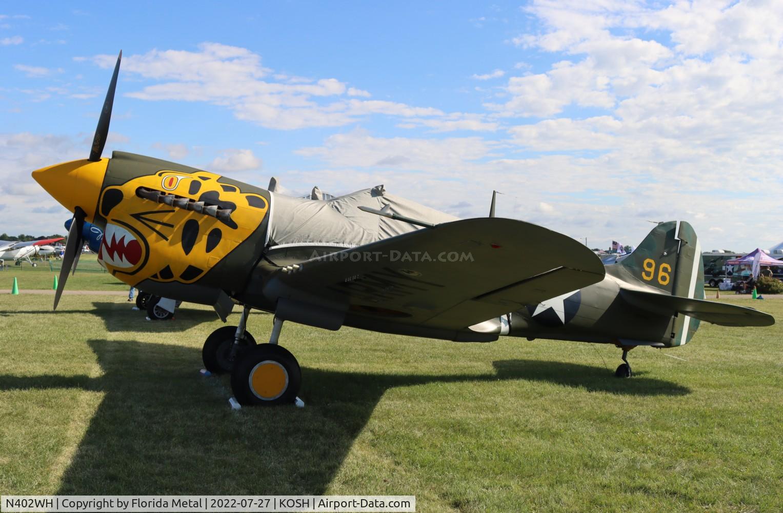 N402WH, 1942 Curtiss P-40K-10 Warhawk C/N 12467, OSH 2022