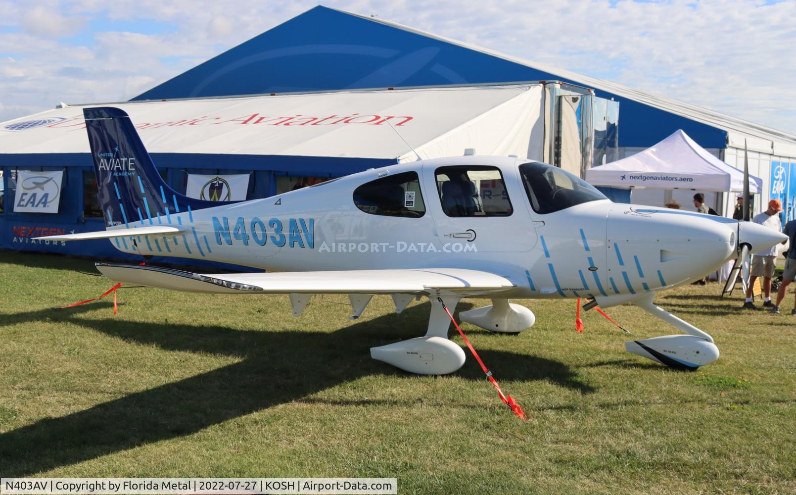 N403AV, 2022 Cirrus SR20 C/N 8741, OSH 2022