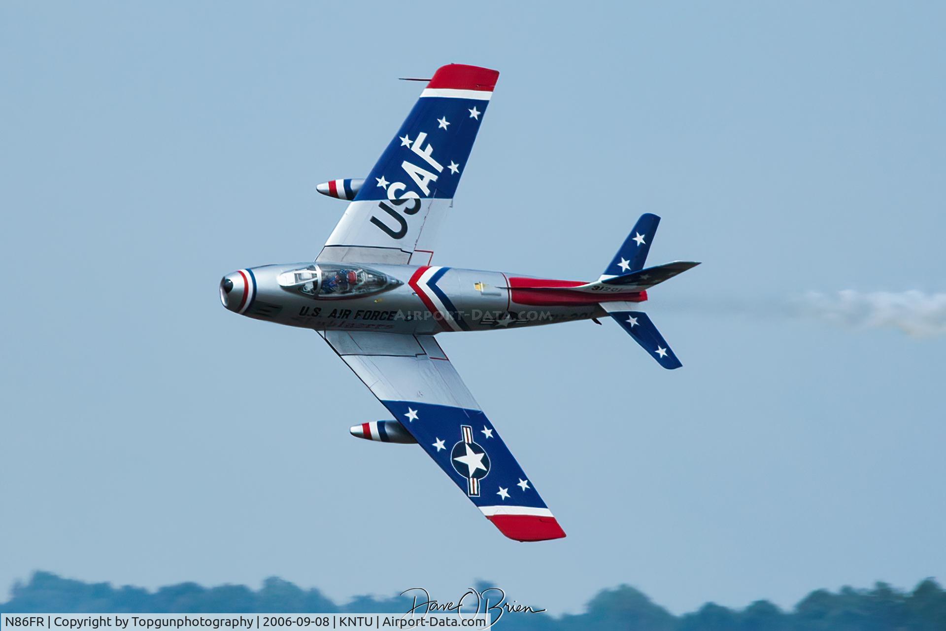N86FR, 1952 North American F-86F Sabre C/N 191-655, SNOD getting down into the weeds.