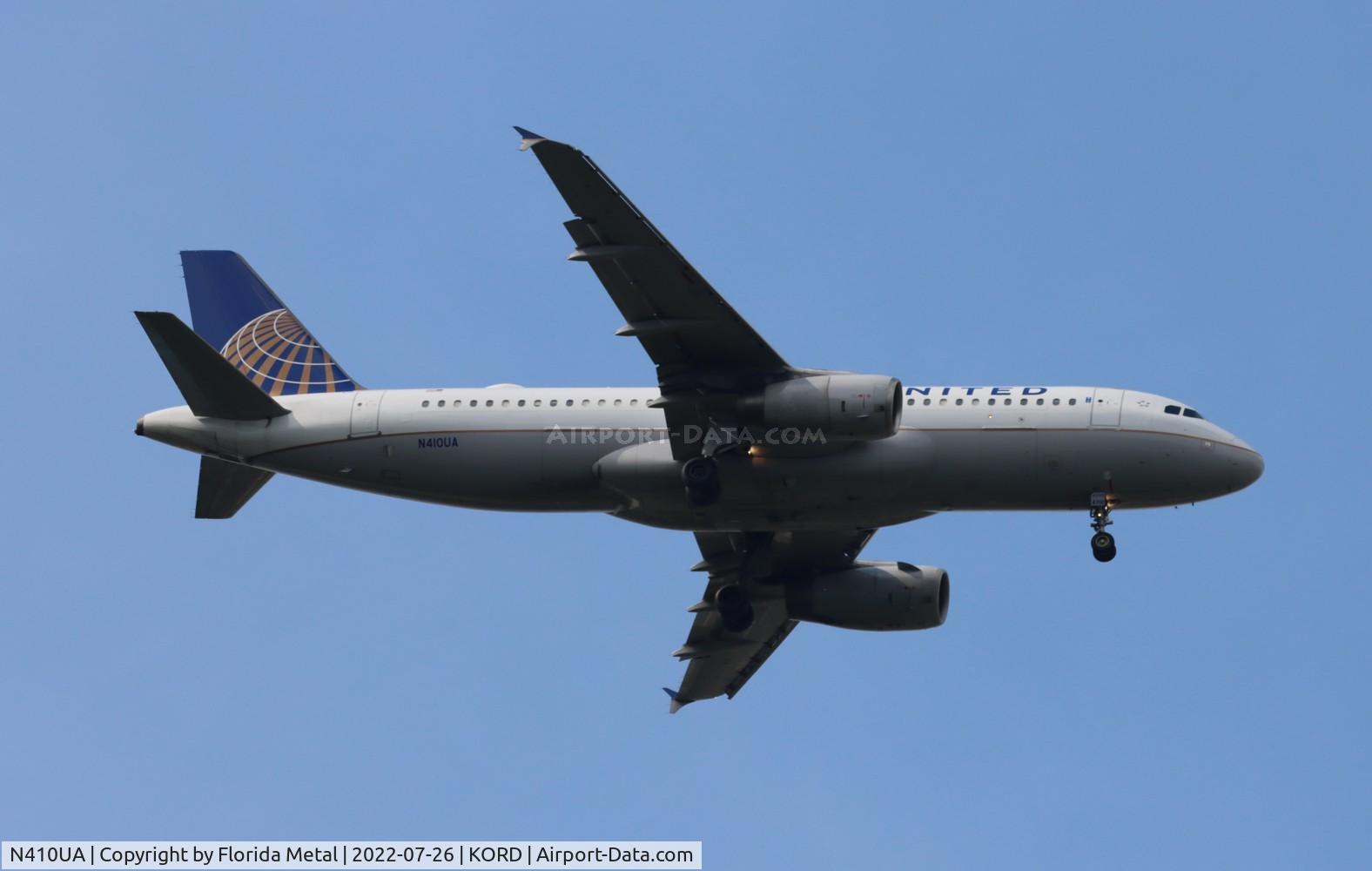 N410UA, 1994 Airbus A320-232 C/N 463, ORD 2022