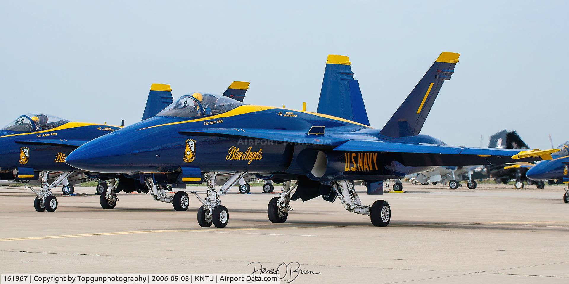 161967, McDonnell Douglas F/A-18A Hornet C/N 0183/A144, Blues heading out for Media Day practice