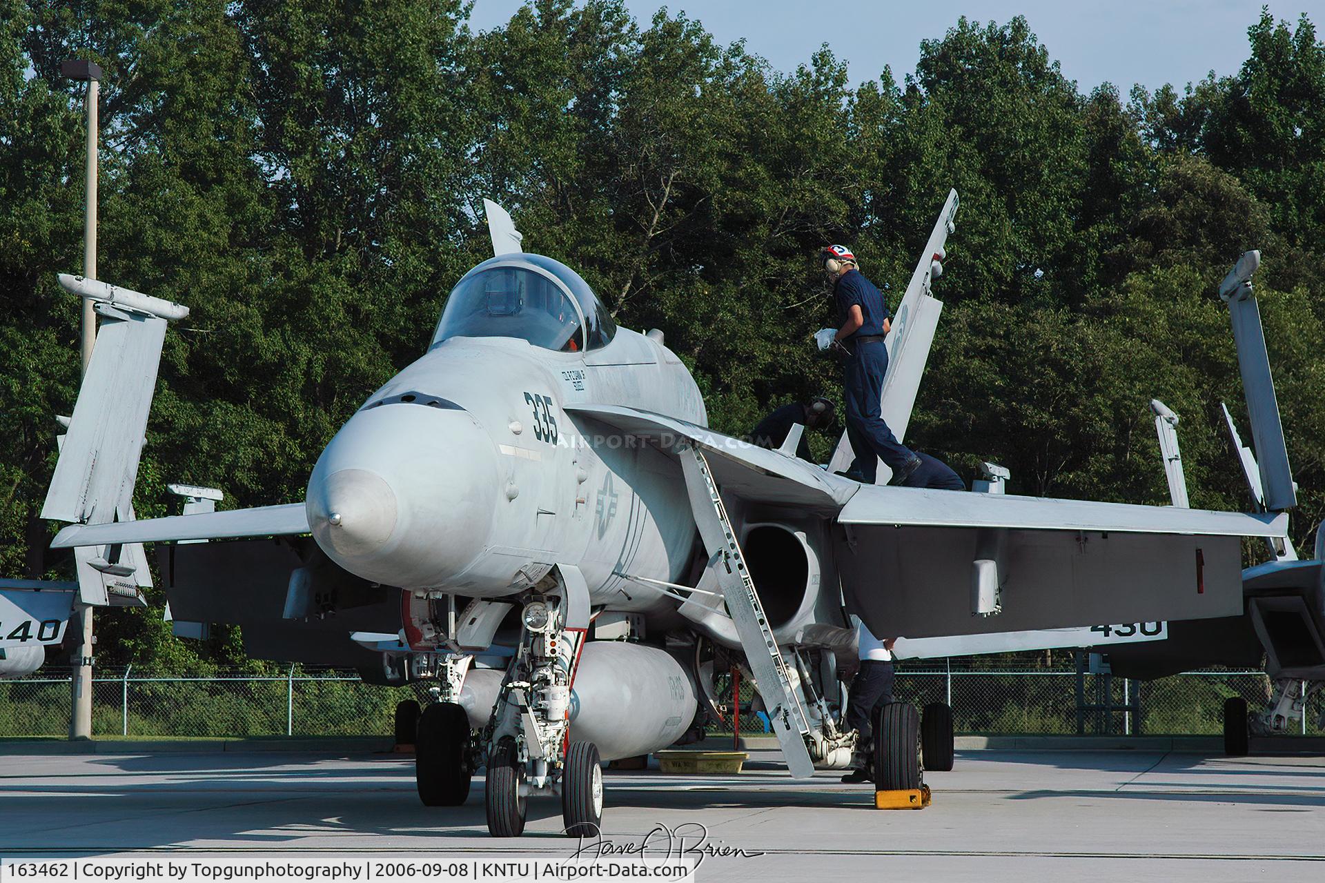 163462, 1988 McDonnell Douglas F/A-18C Hornet C/N 0683/C027, takes an army of men & women to keep these jets flying.