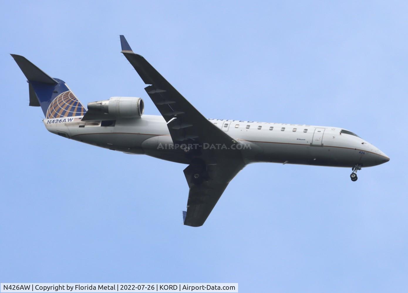 N426AW, 2002 Bombardier CRJ-200LR (CL-600-2B19) C/N 7669, ORD 2022
