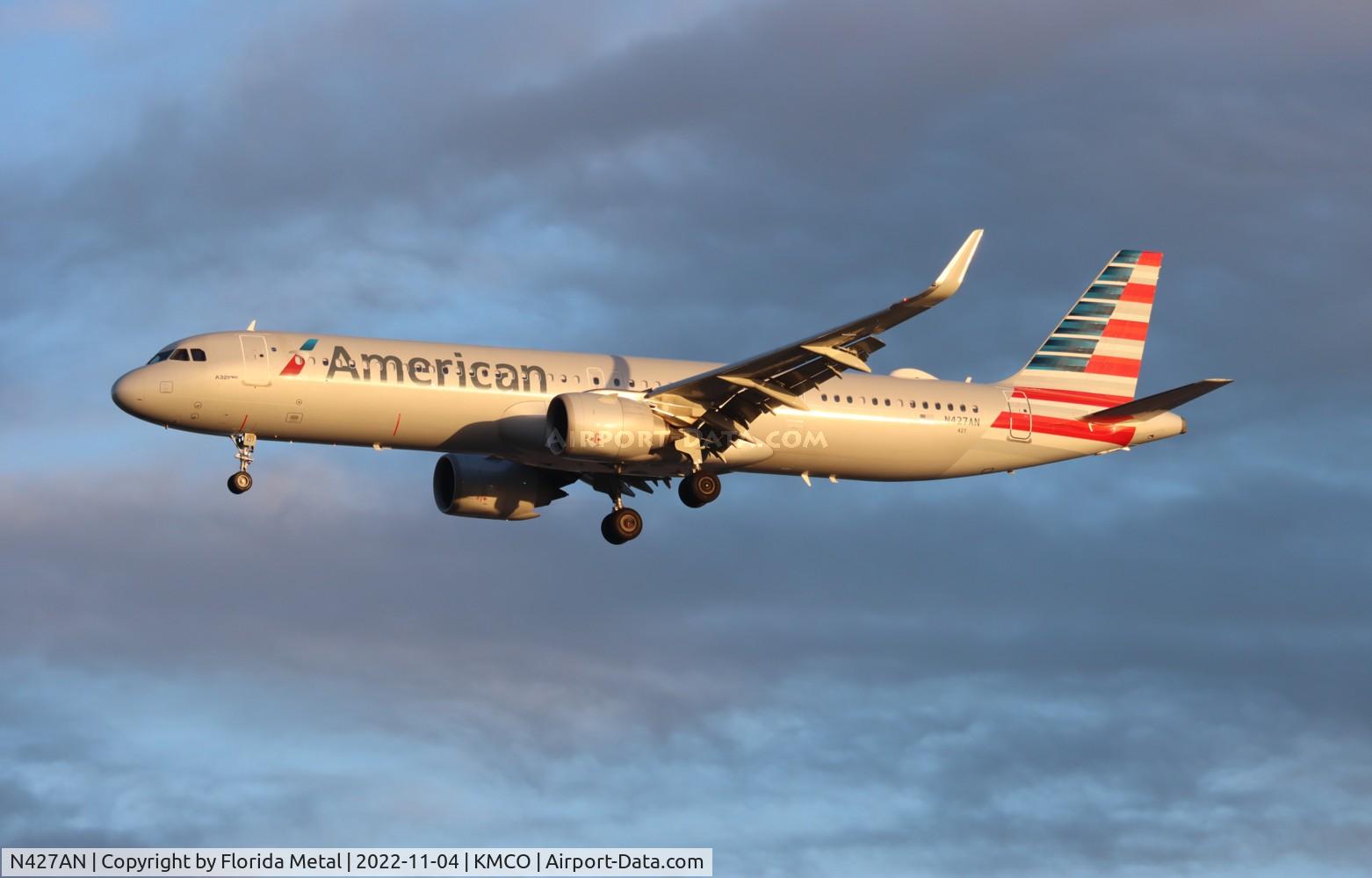 N427AN, 2020 Airbus A321-253NX C/N 10235, MCO 2022