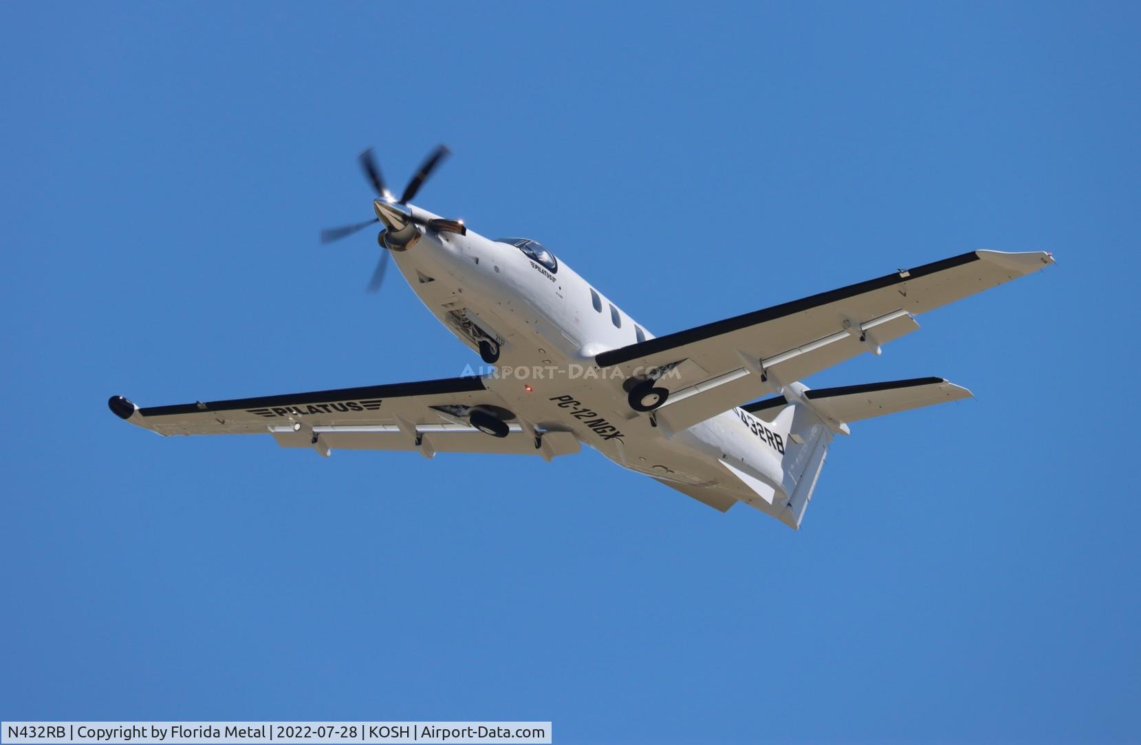 N432RB, 2021 Pilatus PC-12/47E C/N 2137, OSH 2022