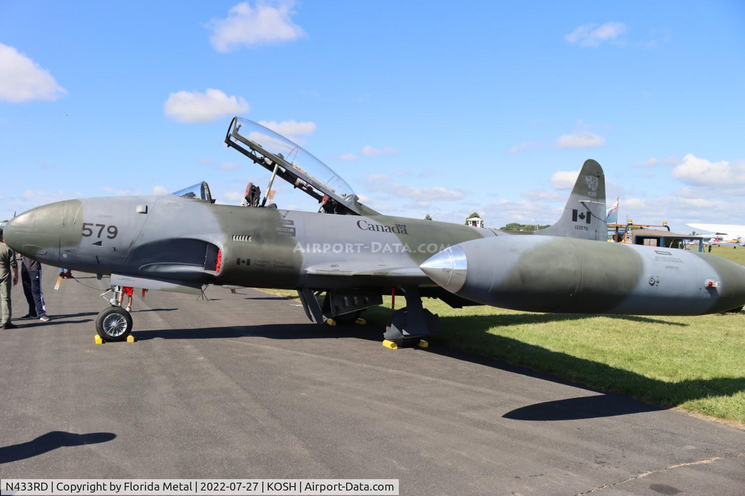 N433RD, 1952 Canadair CT-133 Silver Star C/N T33-579, OSH 2022