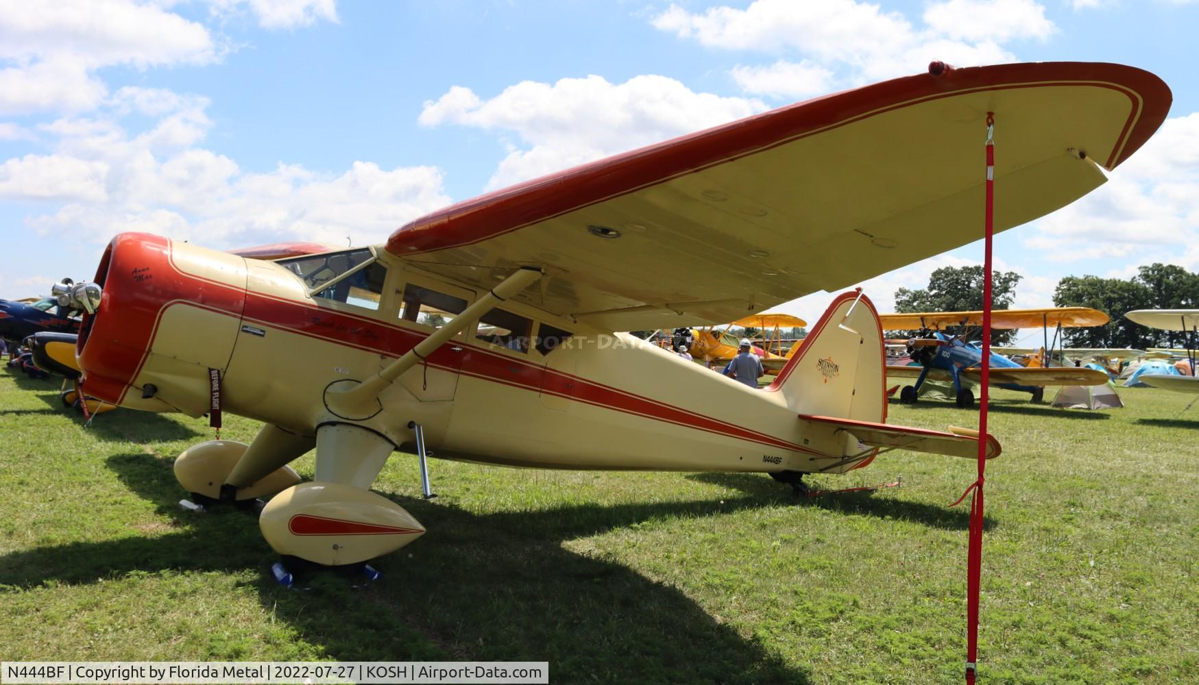 N444BF, 1947 Stinson V77 Reliant C/N 77-434, OSH 2022