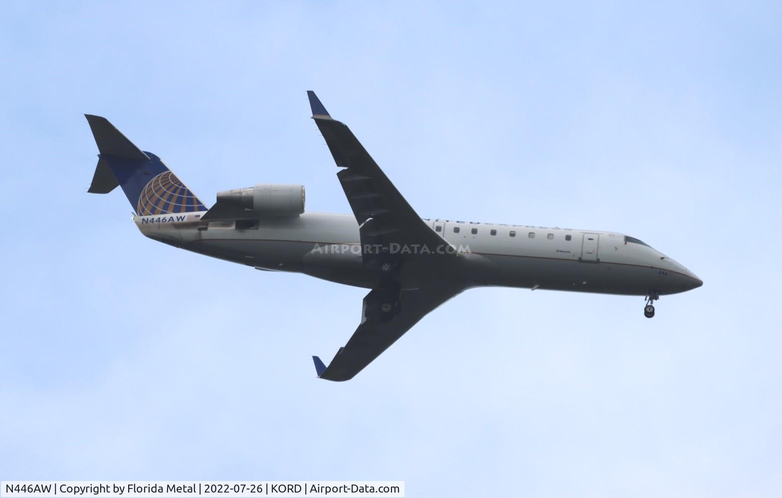N446AW, 2003 Canadair CRJ-200LR (CL-600-2B19) C/N 7806, ORD 2022