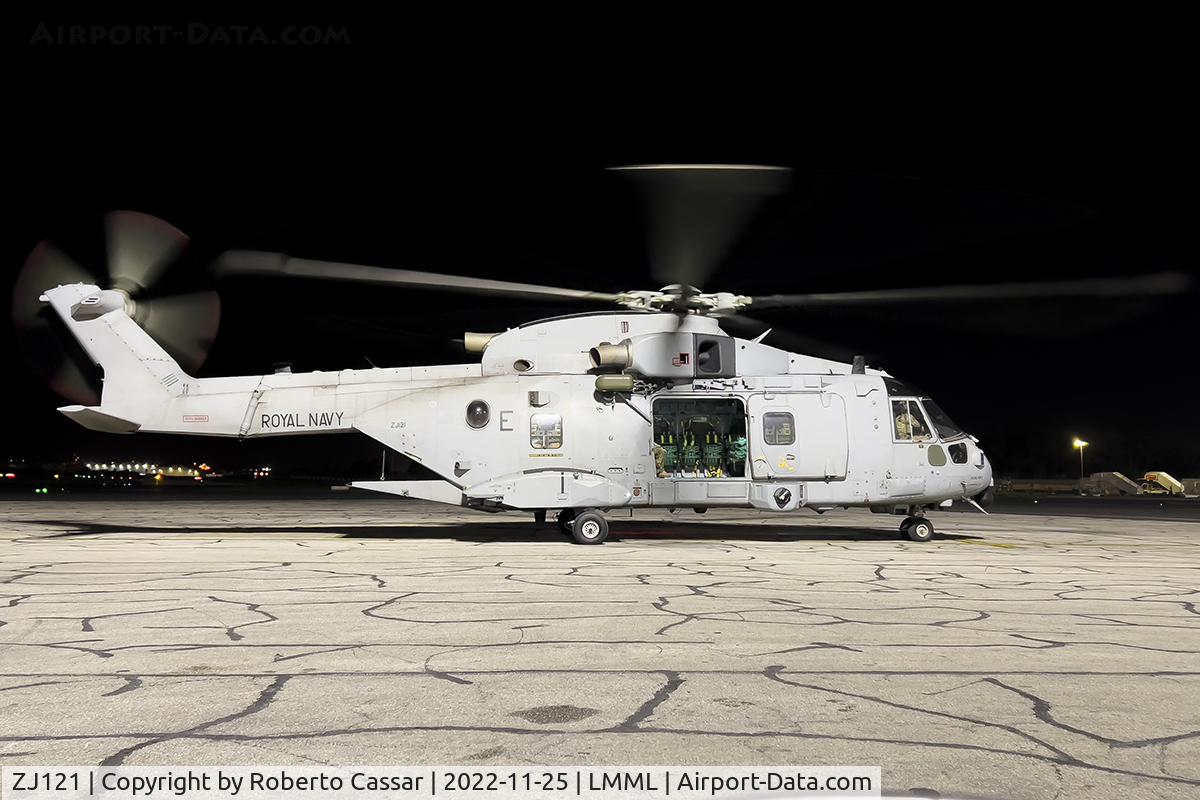 ZJ121, 2000 Agusta/Westland Merlin HC.4 C/N 50099/RAF05, Park 9