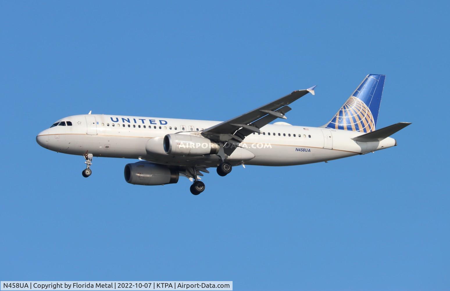 N458UA, 2000 Airbus A320-232 C/N 1163, TPA 2022