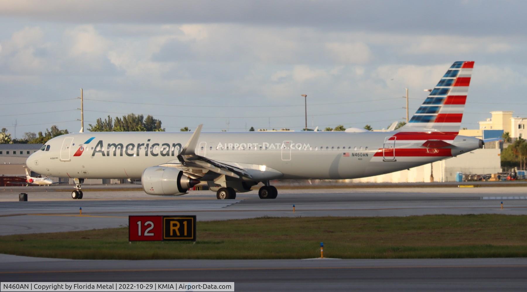 N460AN, 2022 Airbus A321-253NX C/N 11005, MIA 2022