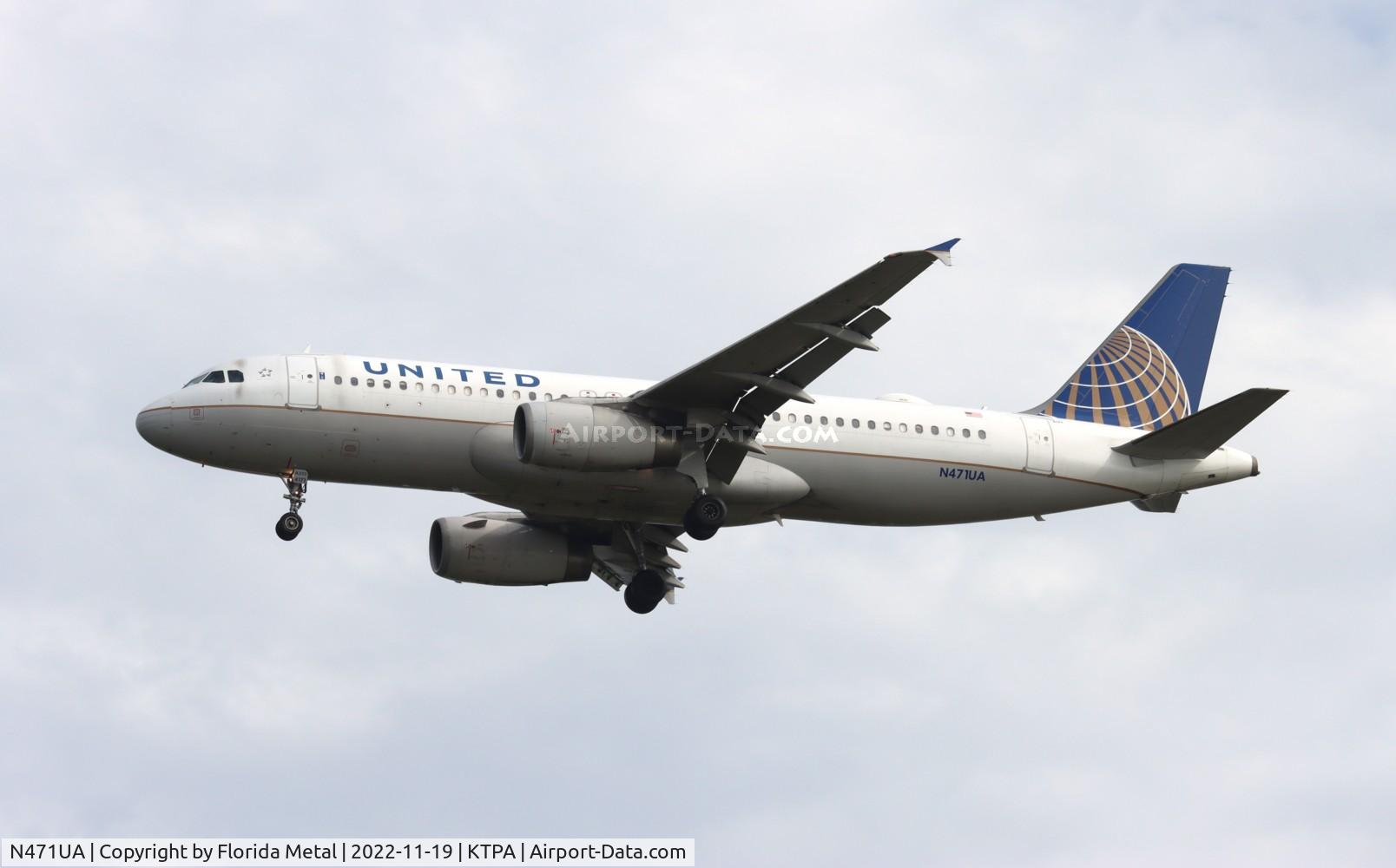 N471UA, 2001 Airbus A320-232 C/N 1432, TPA 2022