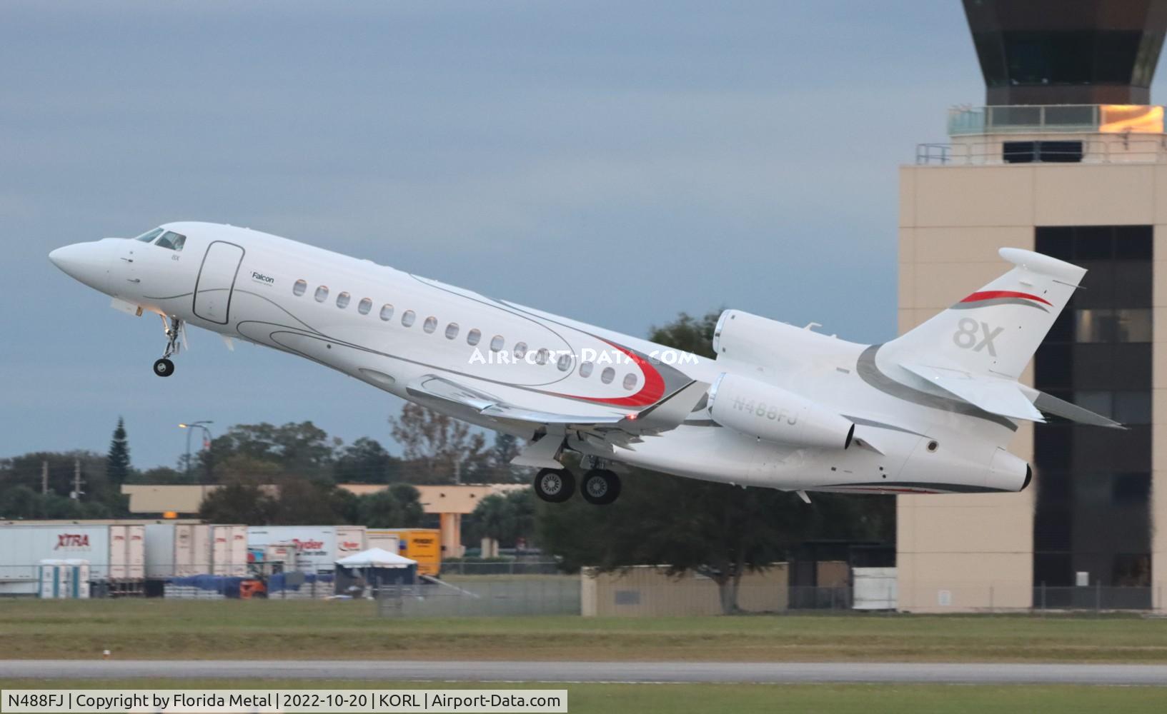 N488FJ, 2021 Dassault Falcon 8X C/N 488, NBAA 2022