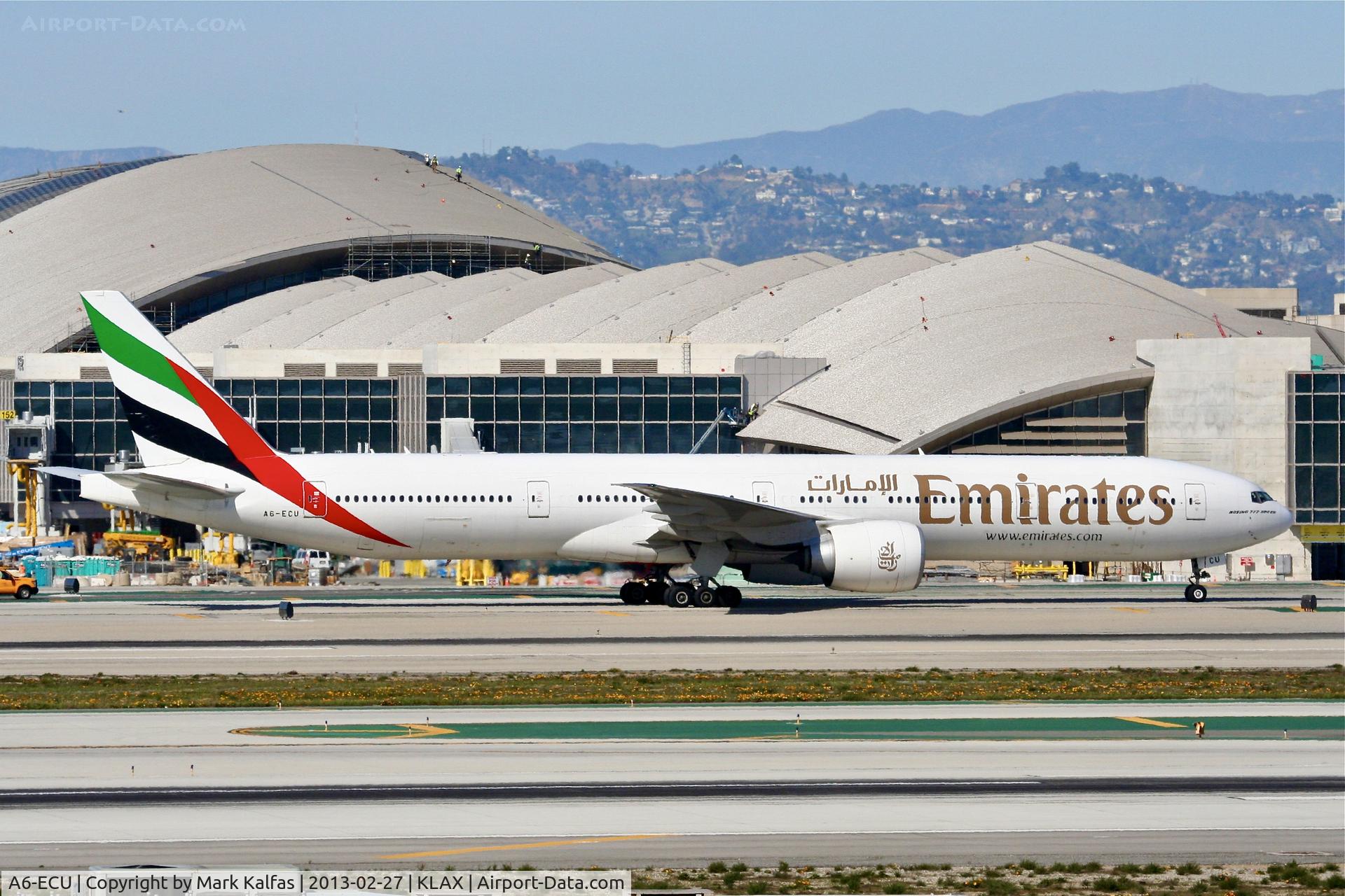 A6-ECU, 2009 Boeing 777-31H/ER C/N 35593, EMIRATES B773, A6-ECU at LAX