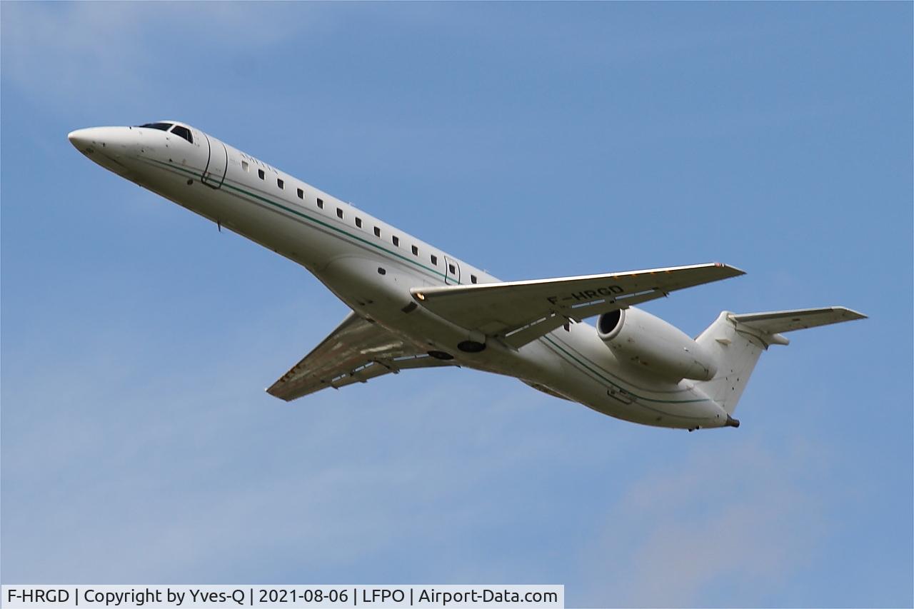 F-HRGD, 2001 Embraer EMB-145LU (ERJ-145LU) C/N 145369, Embraer ERJ-145LU, Climbing from rwy 24, Paris Orly airport (LFPO-ORY)