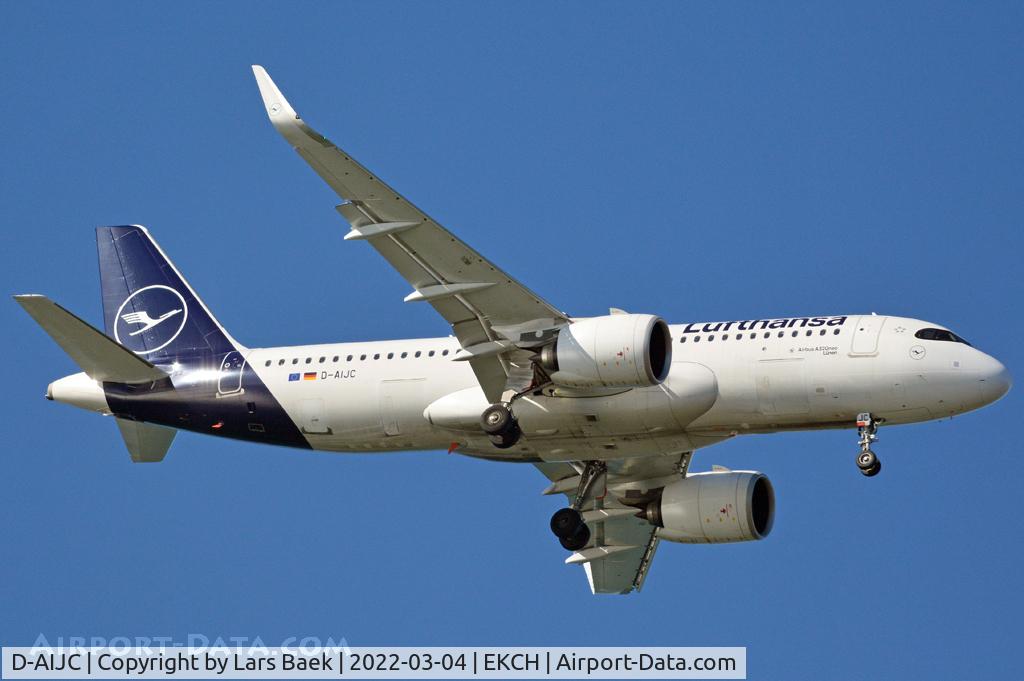 D-AIJC, 2020 Airbus A320-271N C/N 9581, RWY04L from Kongelundsfortet