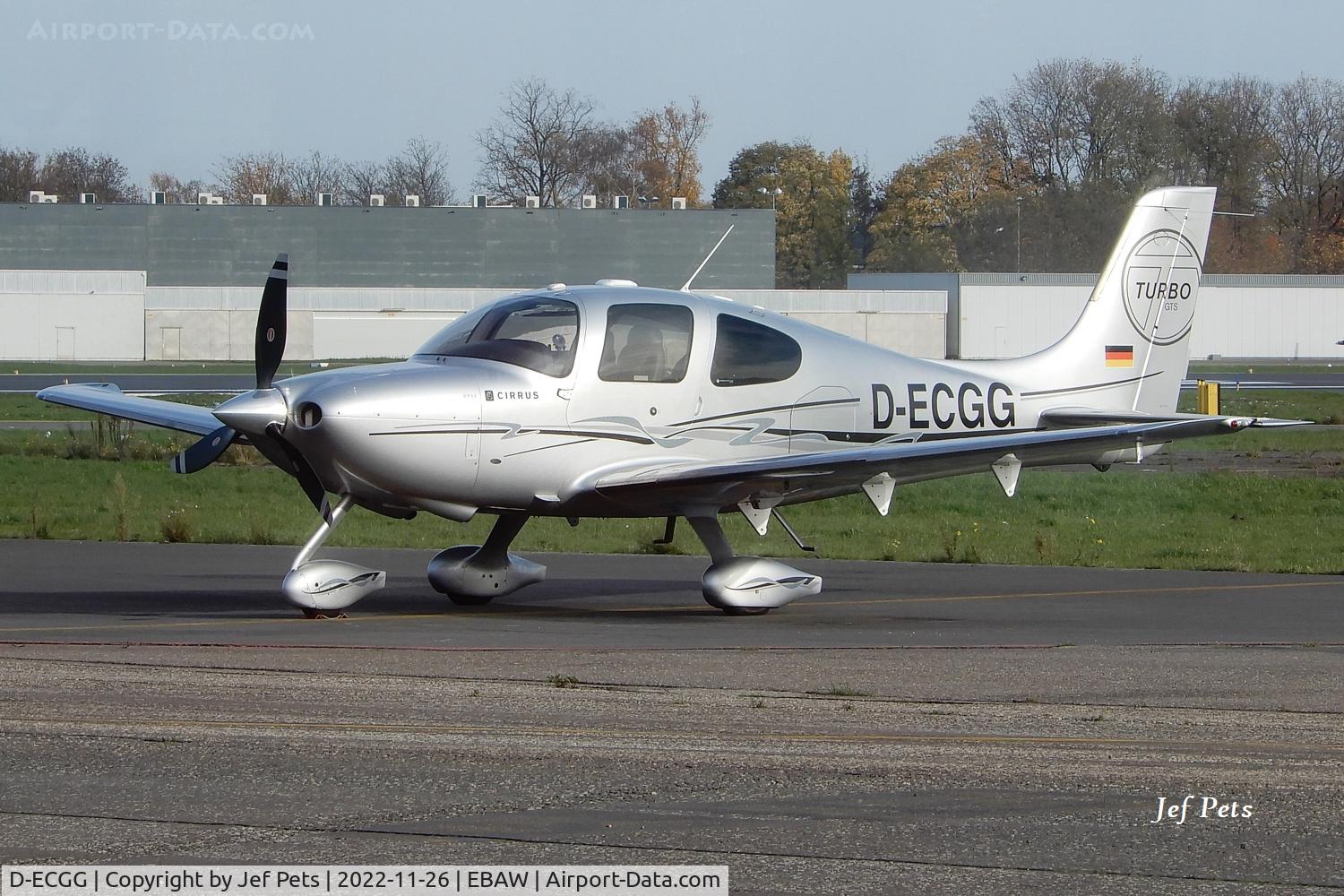 D-ECGG, Cirrus SR22 GTS Turbo C/N 3409, Visitor at Antwerp Airport.