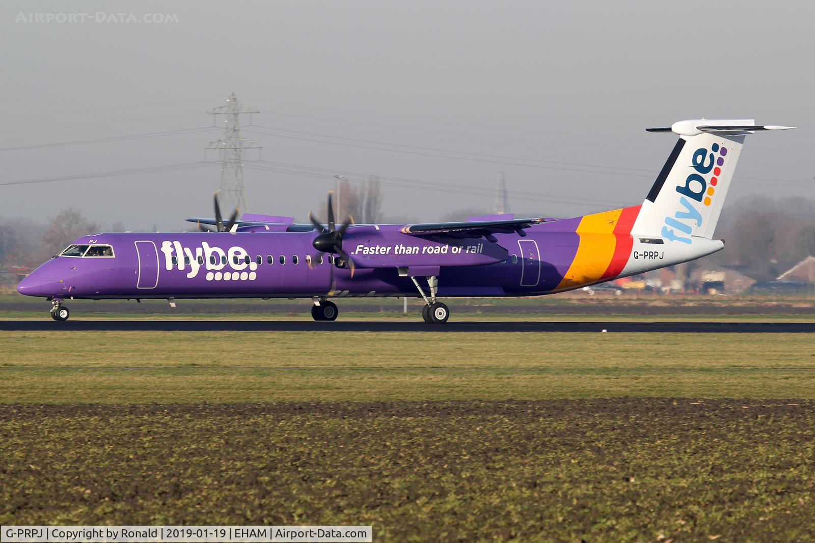 G-PRPJ, 2008 De Havilland Canada DHC-8-402 Dash 8 C/N 4202, at spl