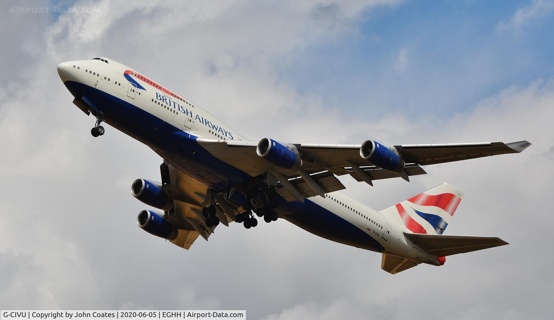 G-CIVU, 1998 Boeing 747-436 C/N 25810, Departing after period of storage