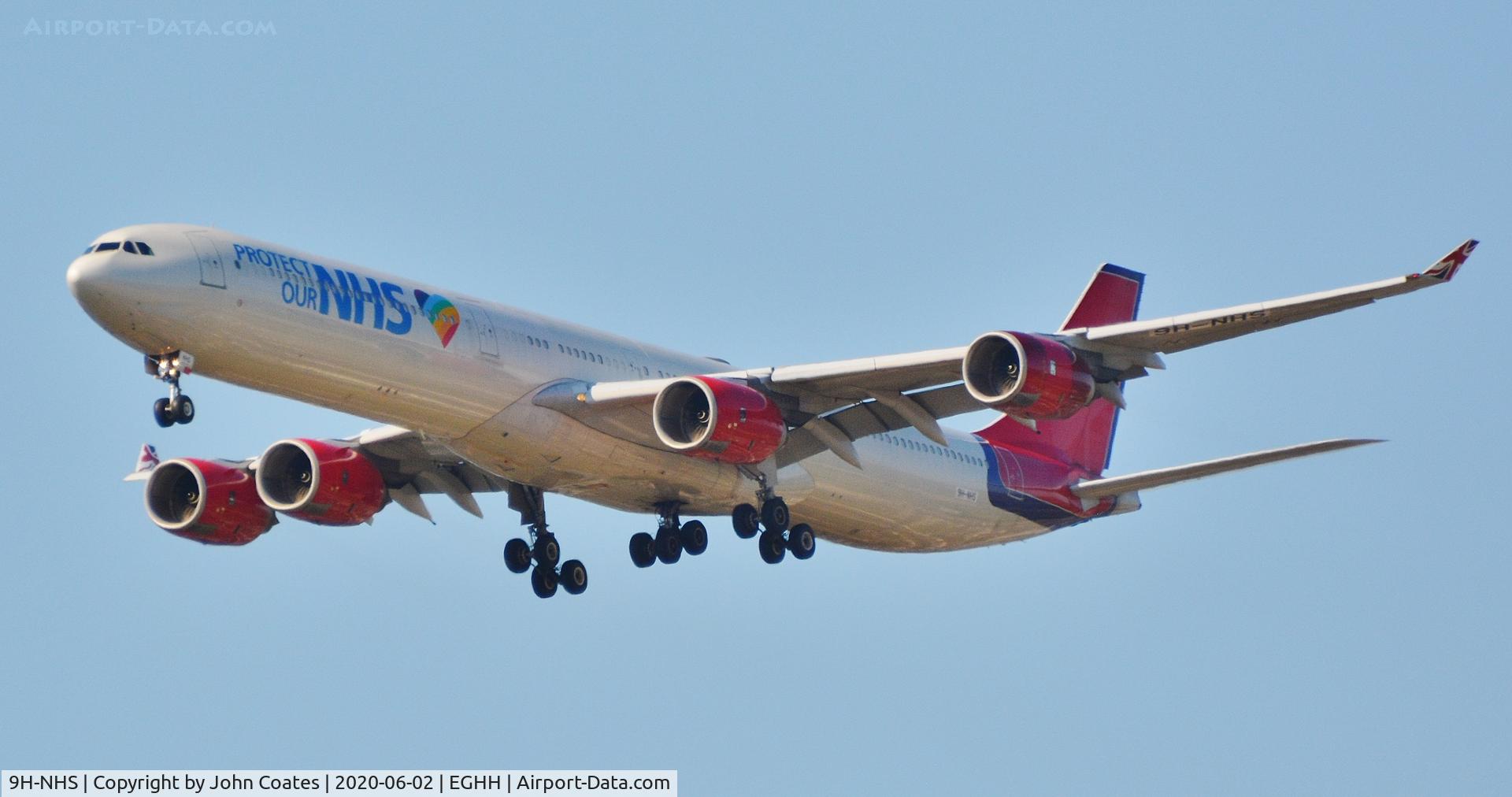 9H-NHS, 2006 Airbus A340-642 C/N 736, Approach to 08