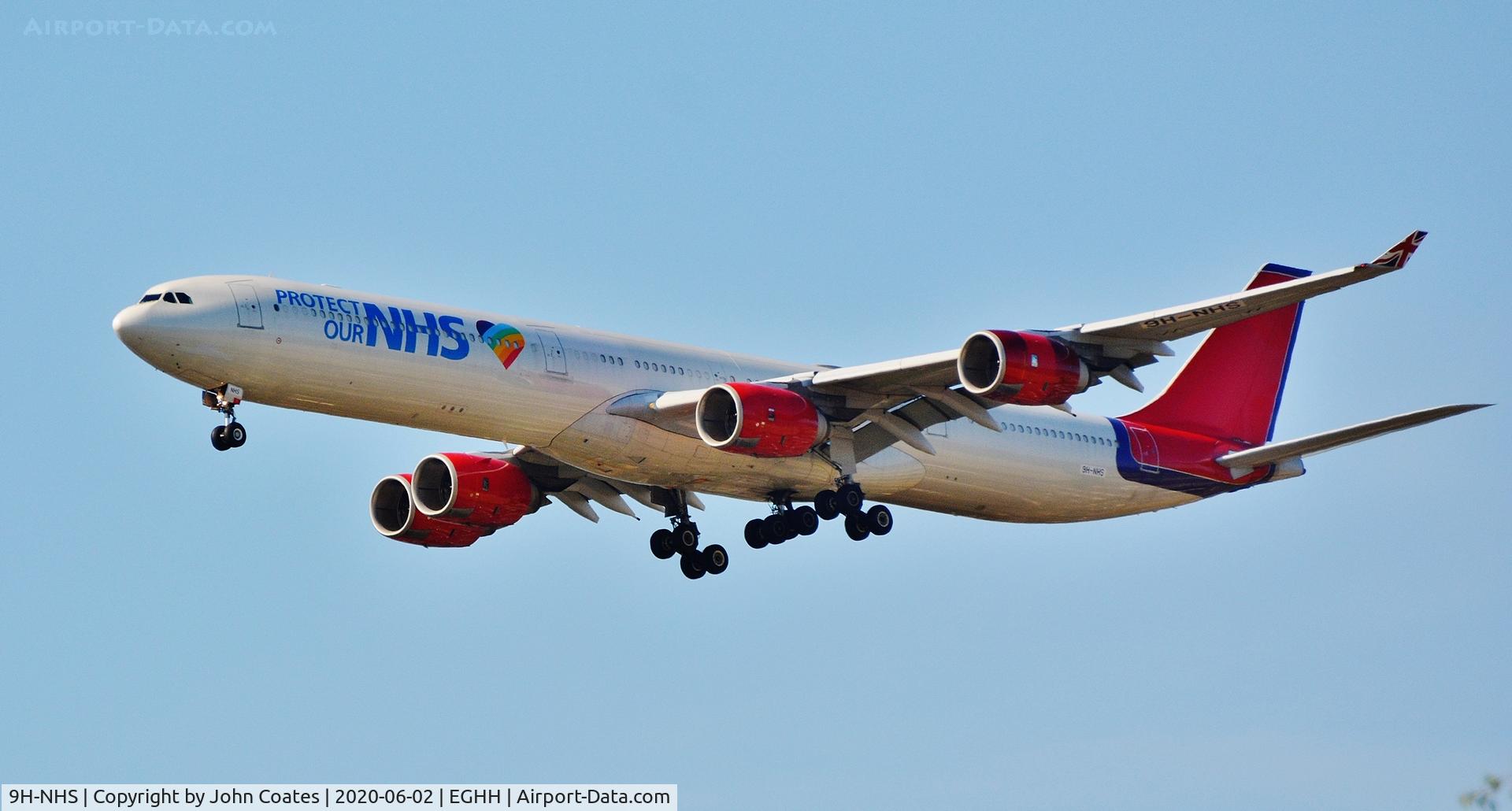 9H-NHS, 2006 Airbus A340-642 C/N 736, Finals to 08
