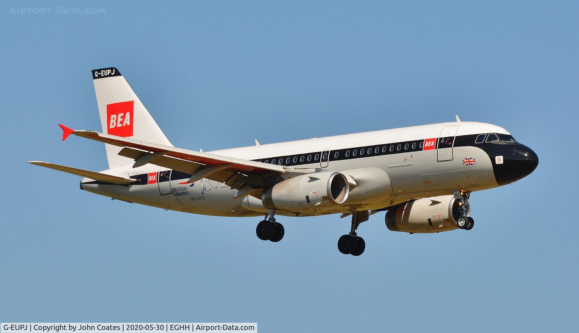 G-EUPJ, 2000 Airbus A319-131 C/N 1232, Approach to 08